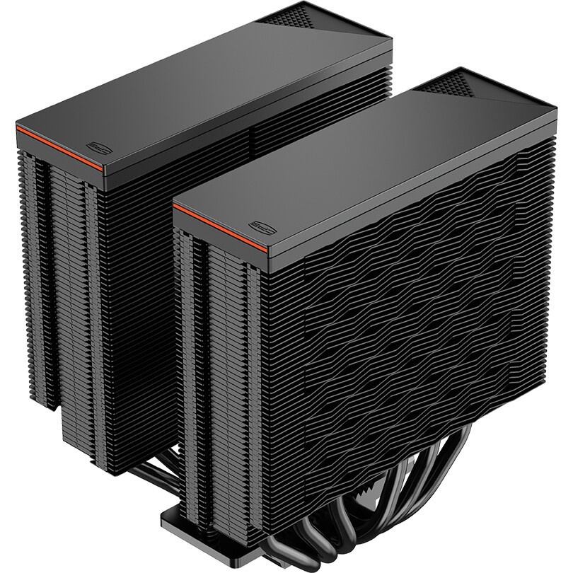 Кулер для процессора/ PCCooler RT620 Digital BK (250W, 4-pin PWM, LED temp., 157mm, , 6x6mm, 2x120mm