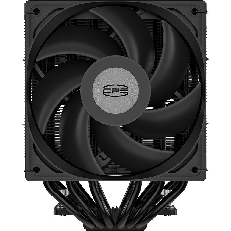 Кулер для процессора/ PCCooler RT620 Digital BK (250W, 4-pin PWM, LED temp., 157mm, , 6x6mm, 2x120mm