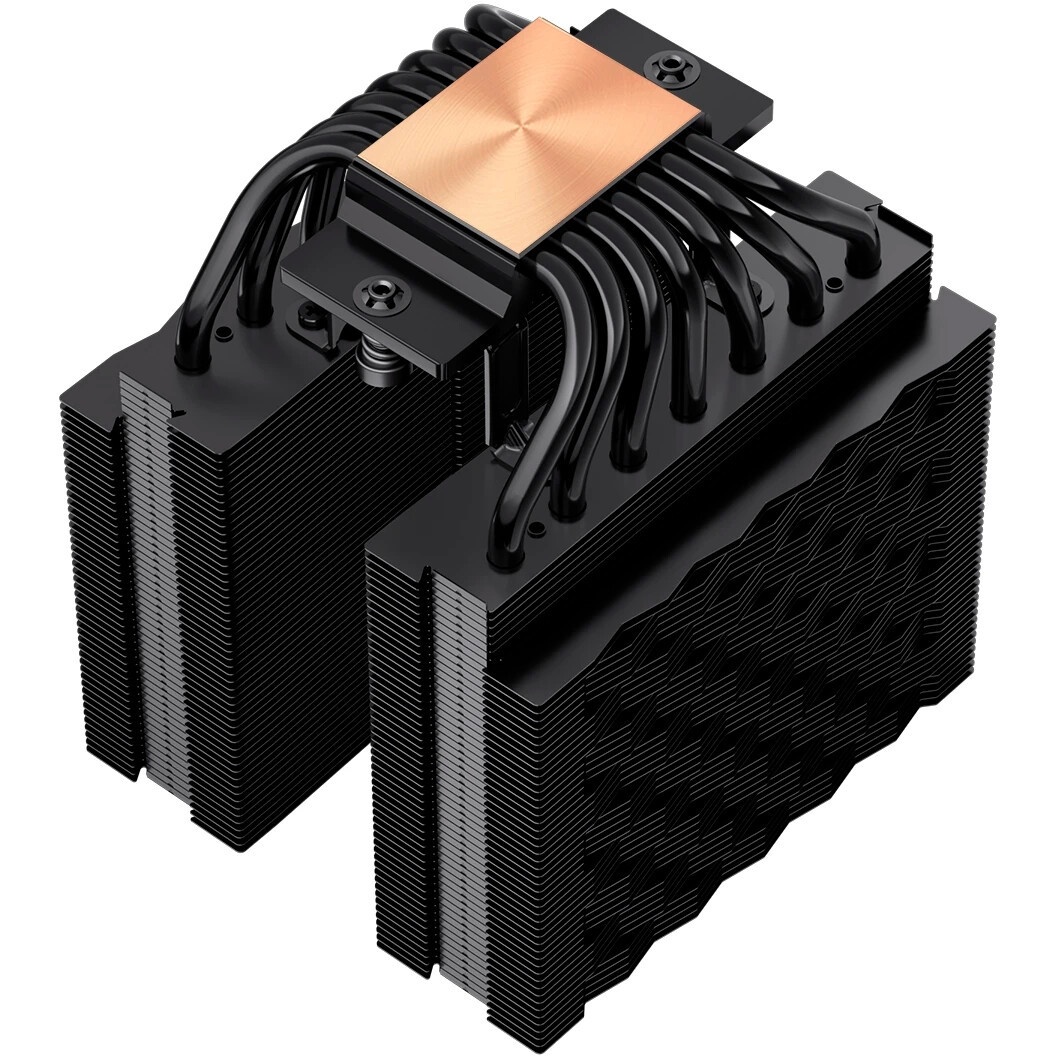 Кулер для процессора/ PCCooler RT620 Digital BK (250W, 4-pin PWM, LED temp., 157mm, , 6x6mm, 2x120mm