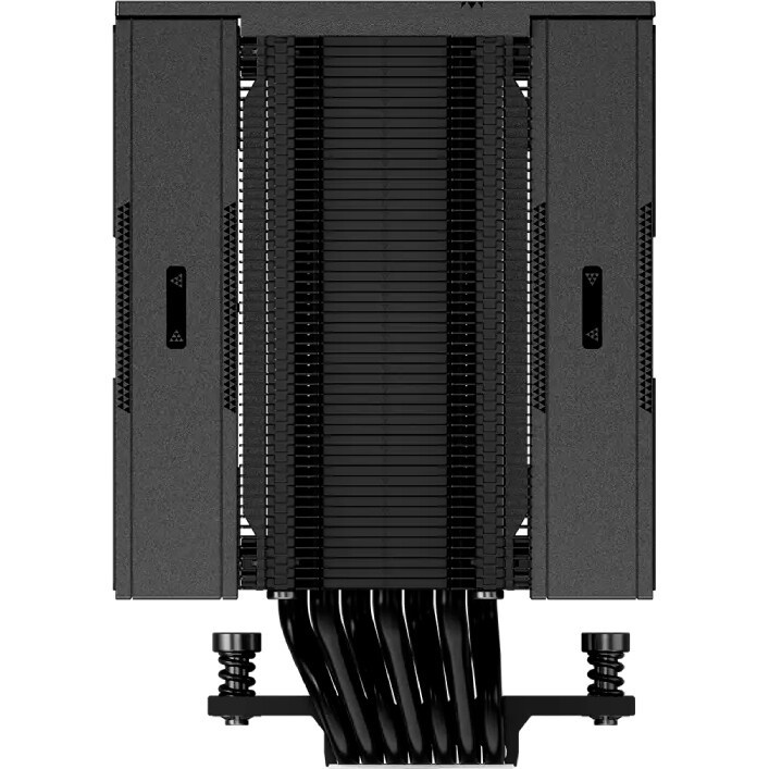 Кулер для процессора/ PCCooler RT620 Digital BK (250W, 4-pin PWM, LED temp., 157mm, , 6x6mm, 2x120mm