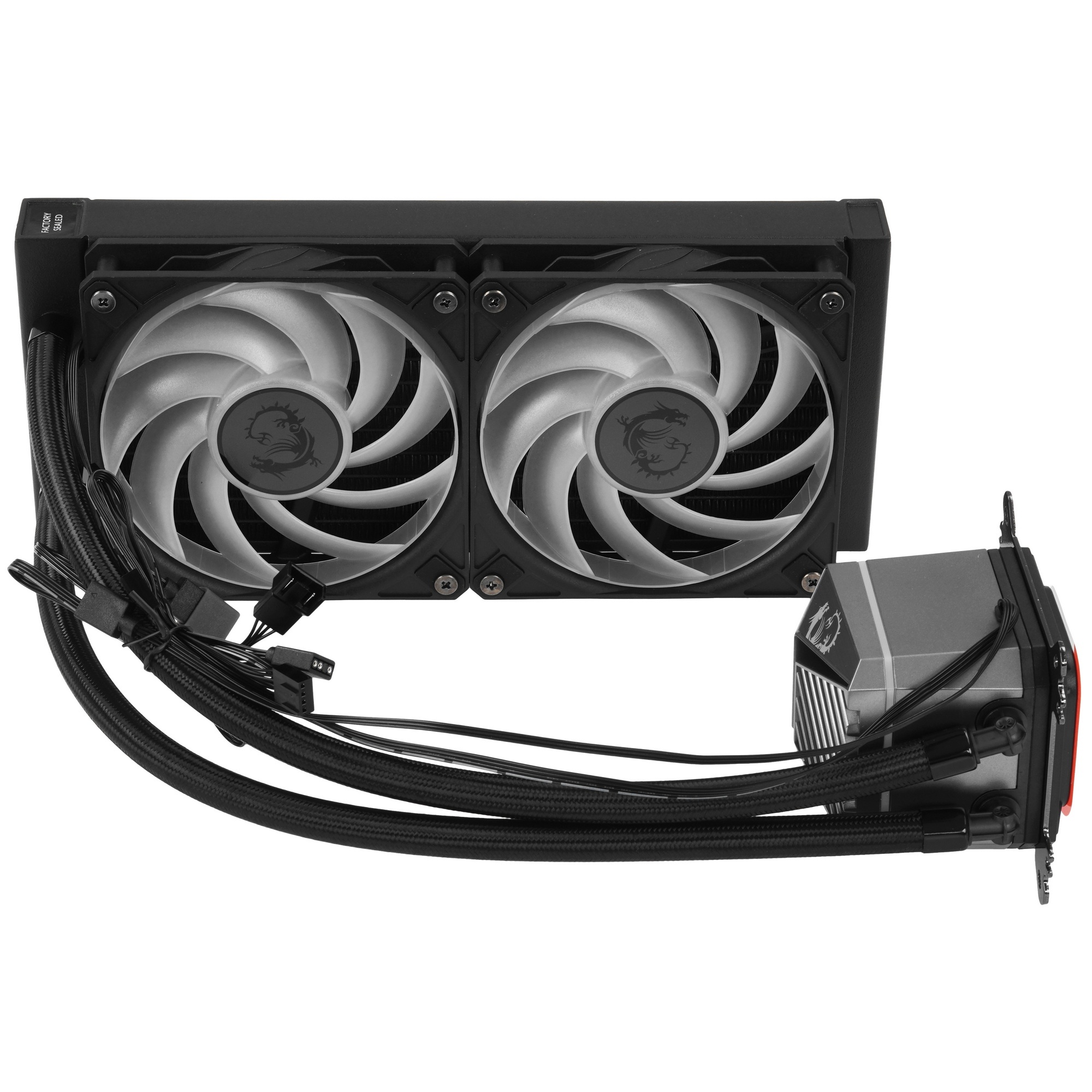 Жидкостная система охлаждения MSI MAG CORELIQUID A15 240 черный 120мм алюминий+медь 2050rpm 28.7db 4