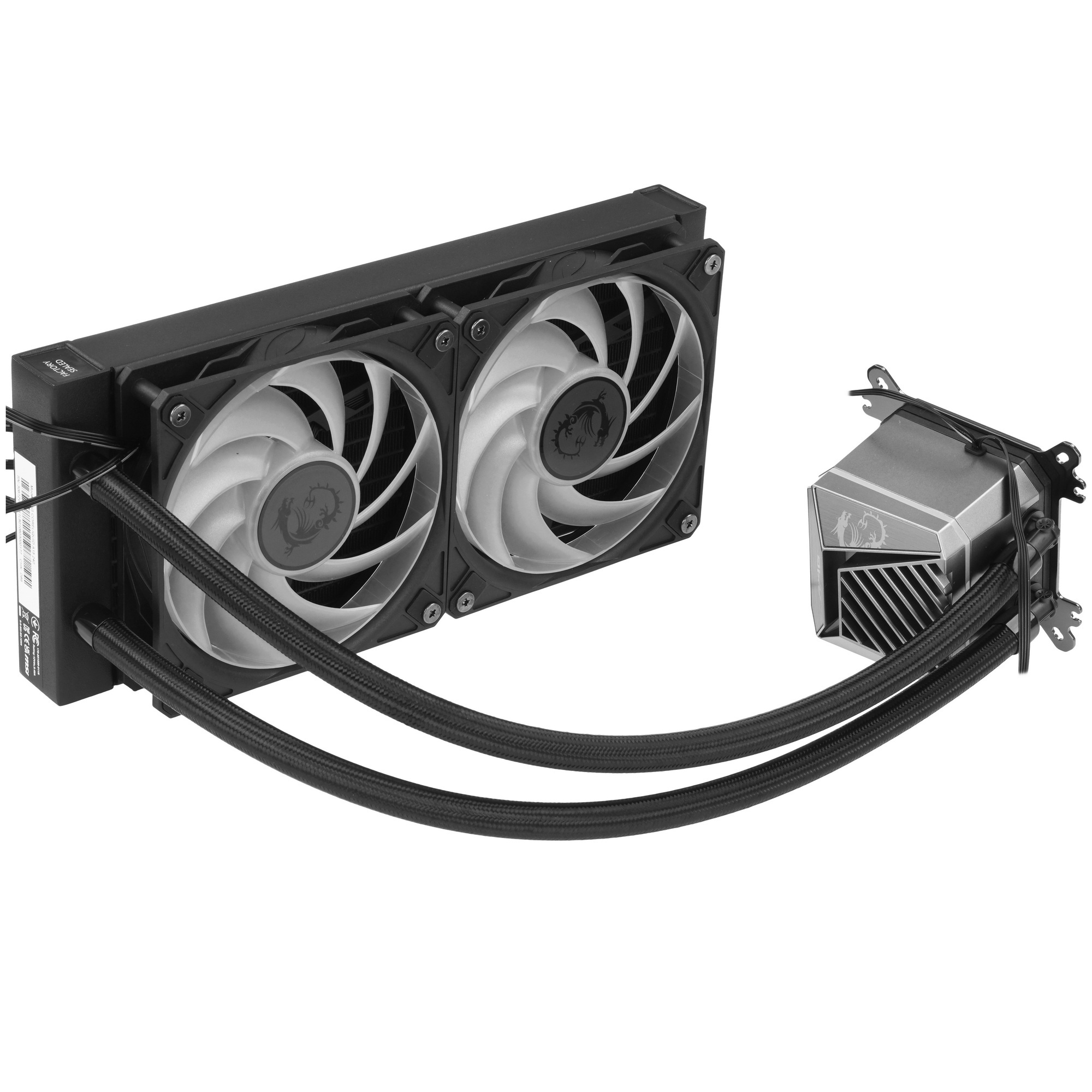 Жидкостная система охлаждения MSI MAG CORELIQUID A15 240 черный 120мм алюминий+медь 2050rpm 28.7db 4