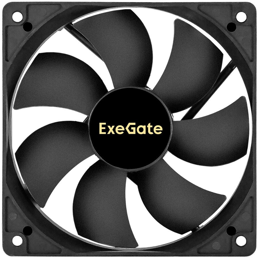Вентилятор для корпуса ExeGate EX12025S3P-24 черный, 120 мм, 2100 об/мин, 35 дБ, 3 pin