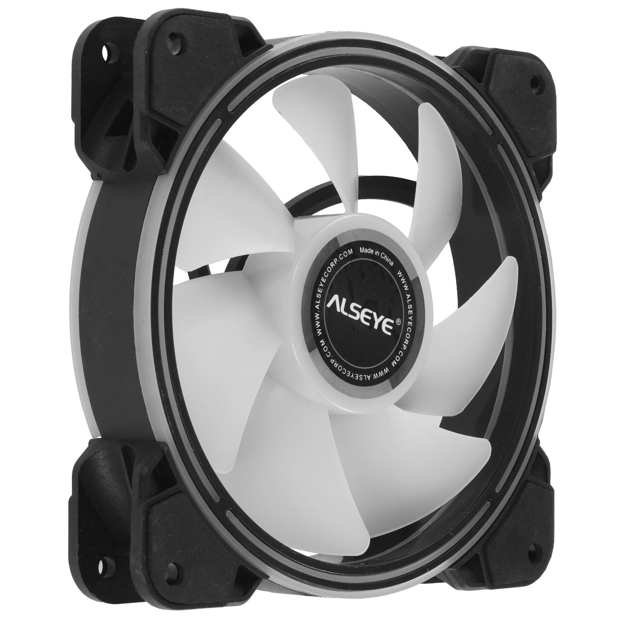 Вентилятор для корпуса Alseye Halo 4.0-B kit (3шт.) черный, 120 мм, 1300 об/мин, 24.8 дБ, 4 pin