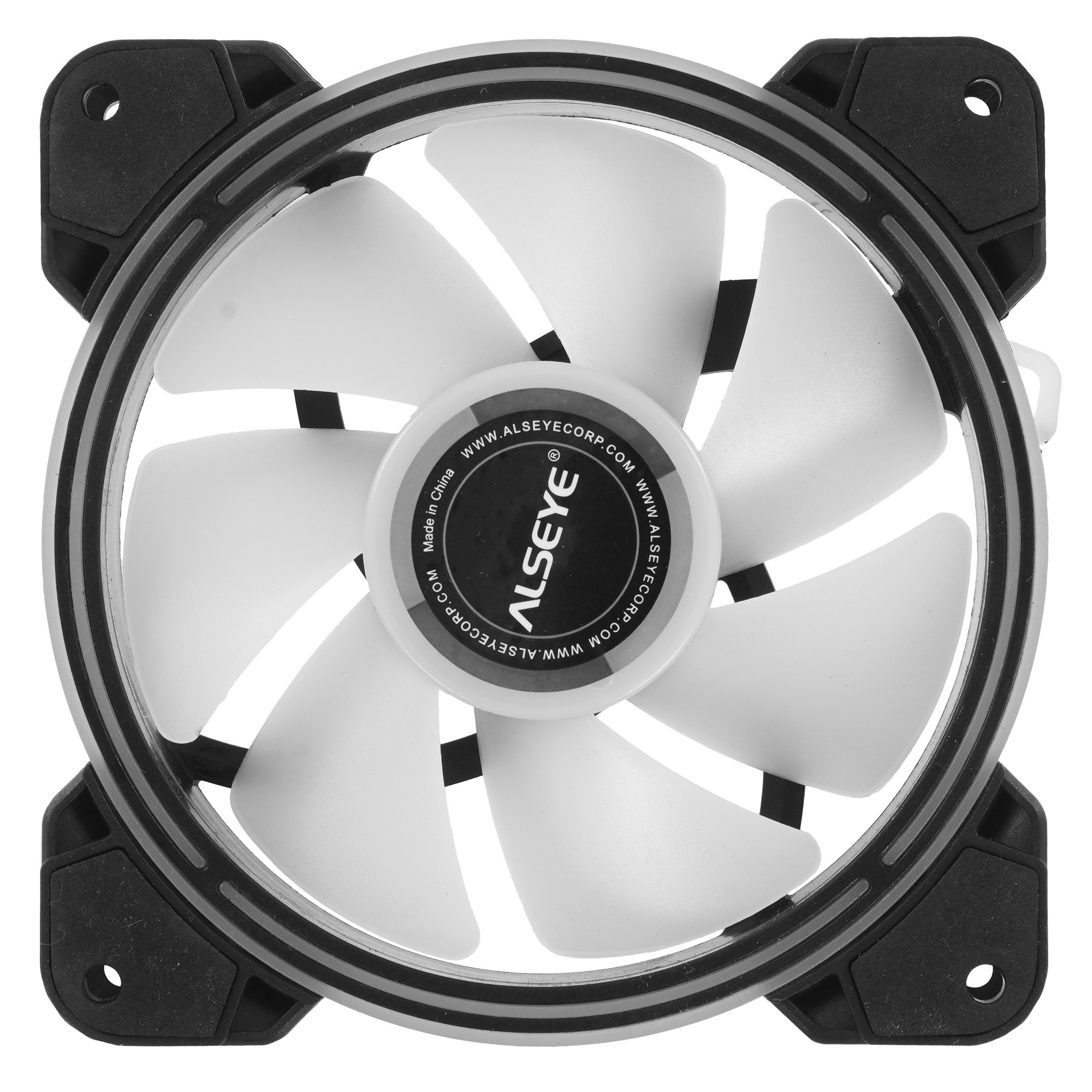Вентилятор для корпуса Alseye Halo 4.0-B kit (3шт.) черный, 120 мм, 1300 об/мин, 24.8 дБ, 4 pin
