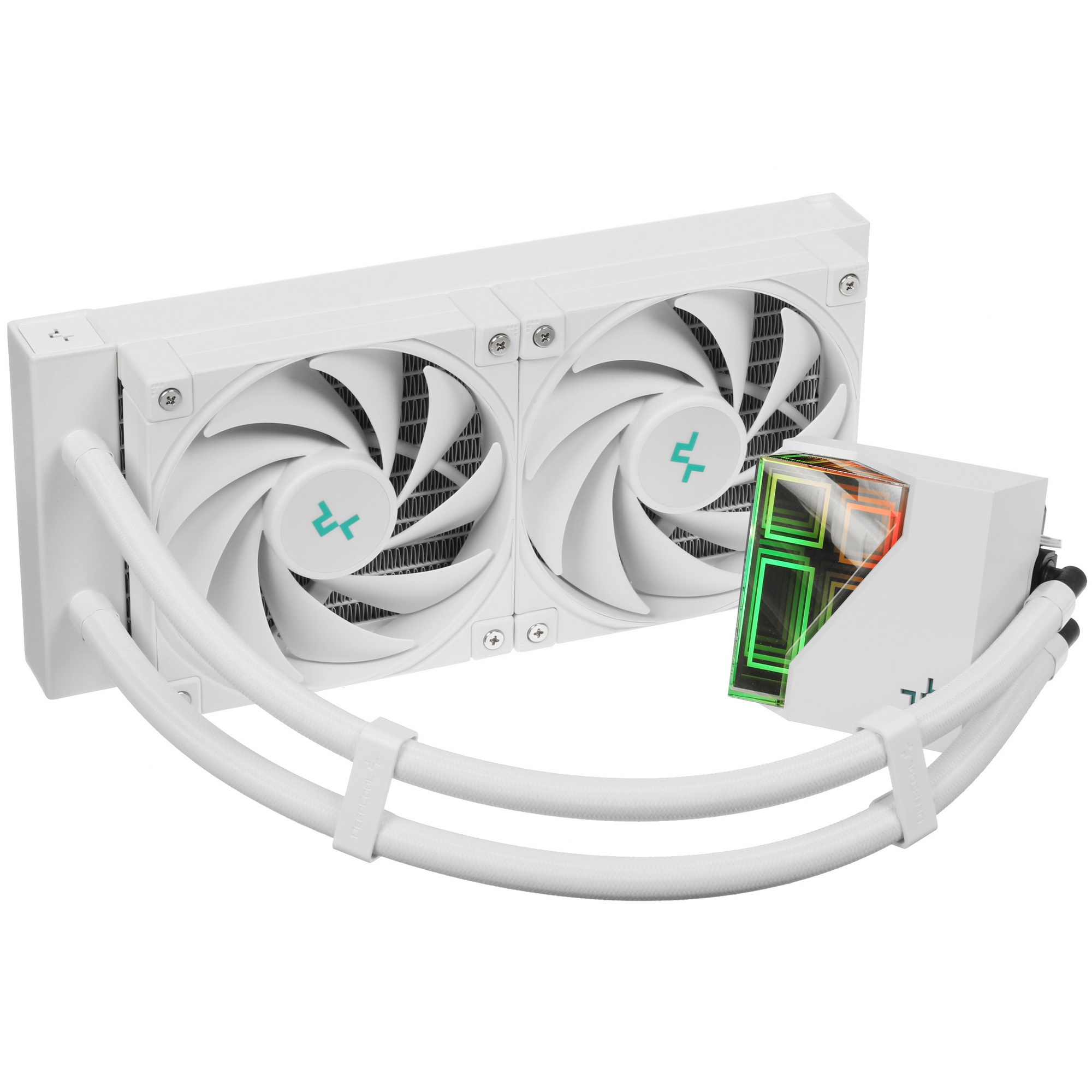 Система жидкостного охлаждения DEEPCOOL LT520 WH белый, 120 мм, алюминий/медь, 2250 об/мин, 32.9 дБ,
