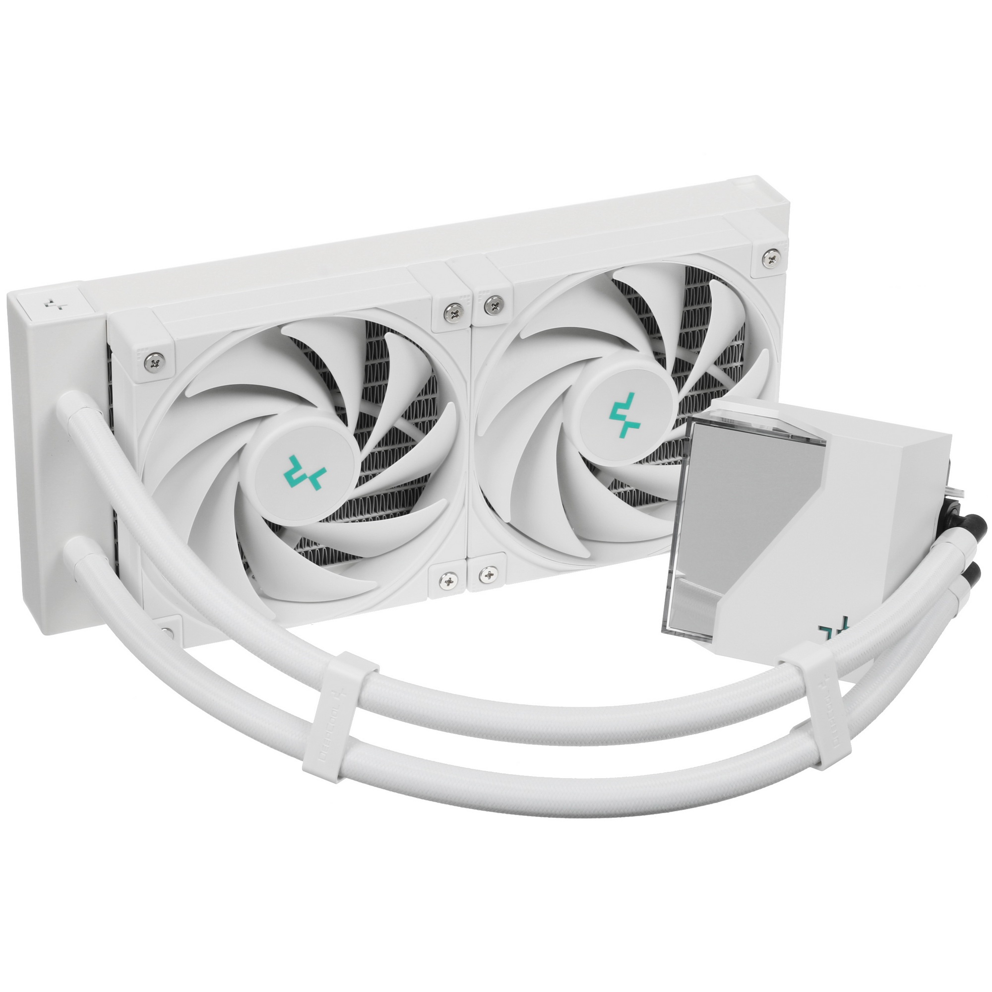 Система жидкостного охлаждения DEEPCOOL LT520 WH белый, 120 мм, алюминий/медь, 2250 об/мин, 32.9 дБ,