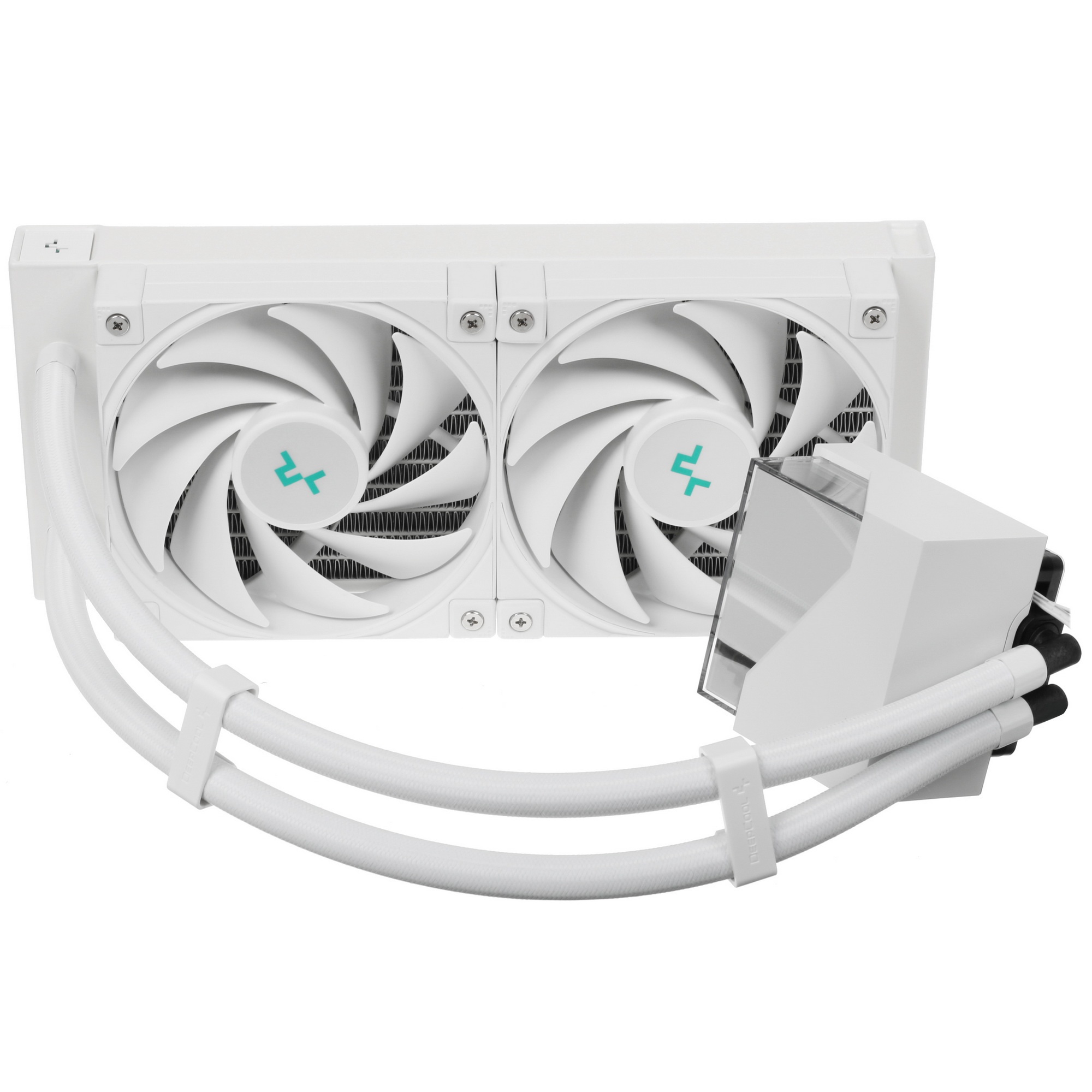 Система жидкостного охлаждения DEEPCOOL LT520 WH белый, 120 мм, алюминий/медь, 2250 об/мин, 32.9 дБ,