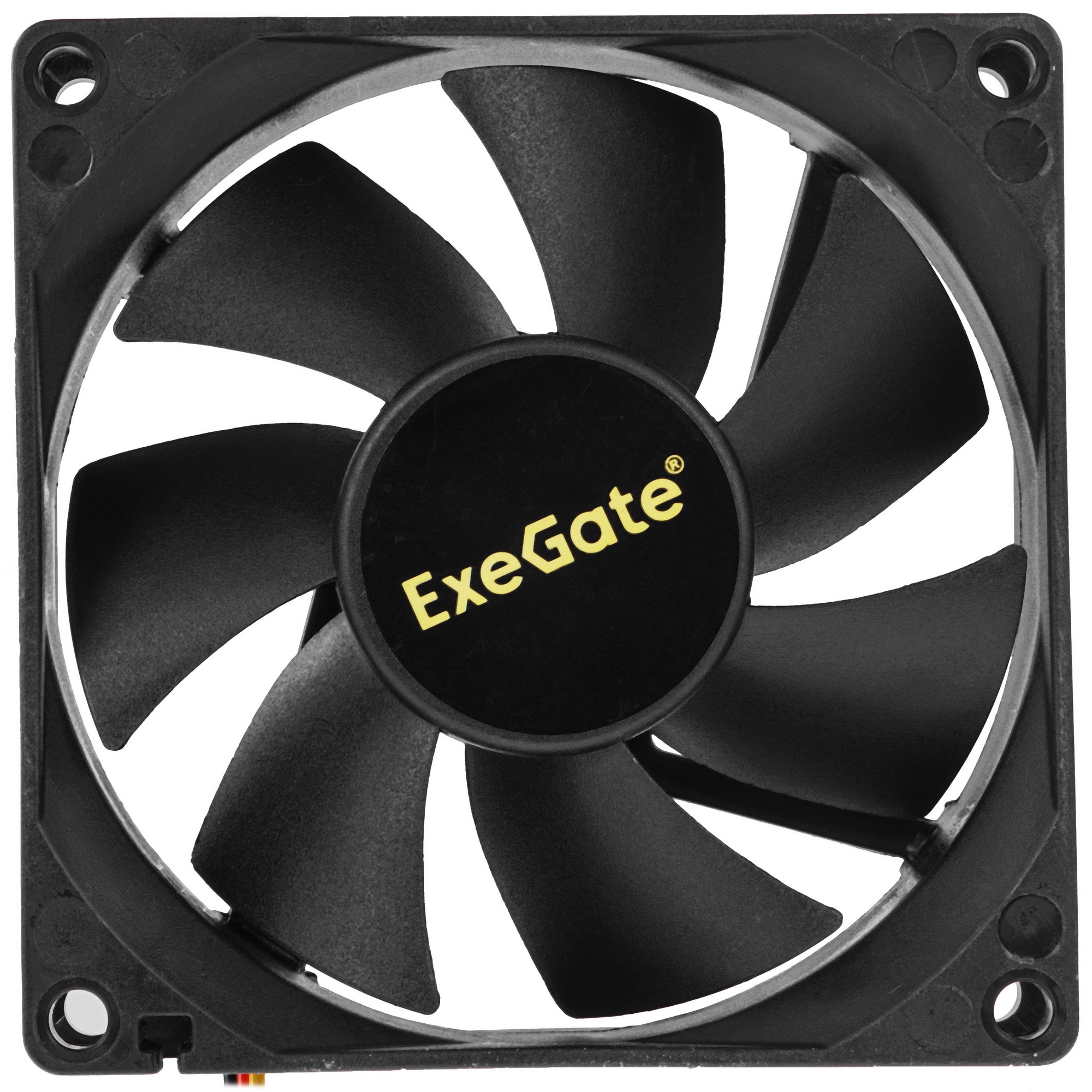 Вентилятор для корпуса ExeGate ExtraPower EP08025H3P черный, 80 мм, 2300 об/мин, 24 дБ, 3 pin