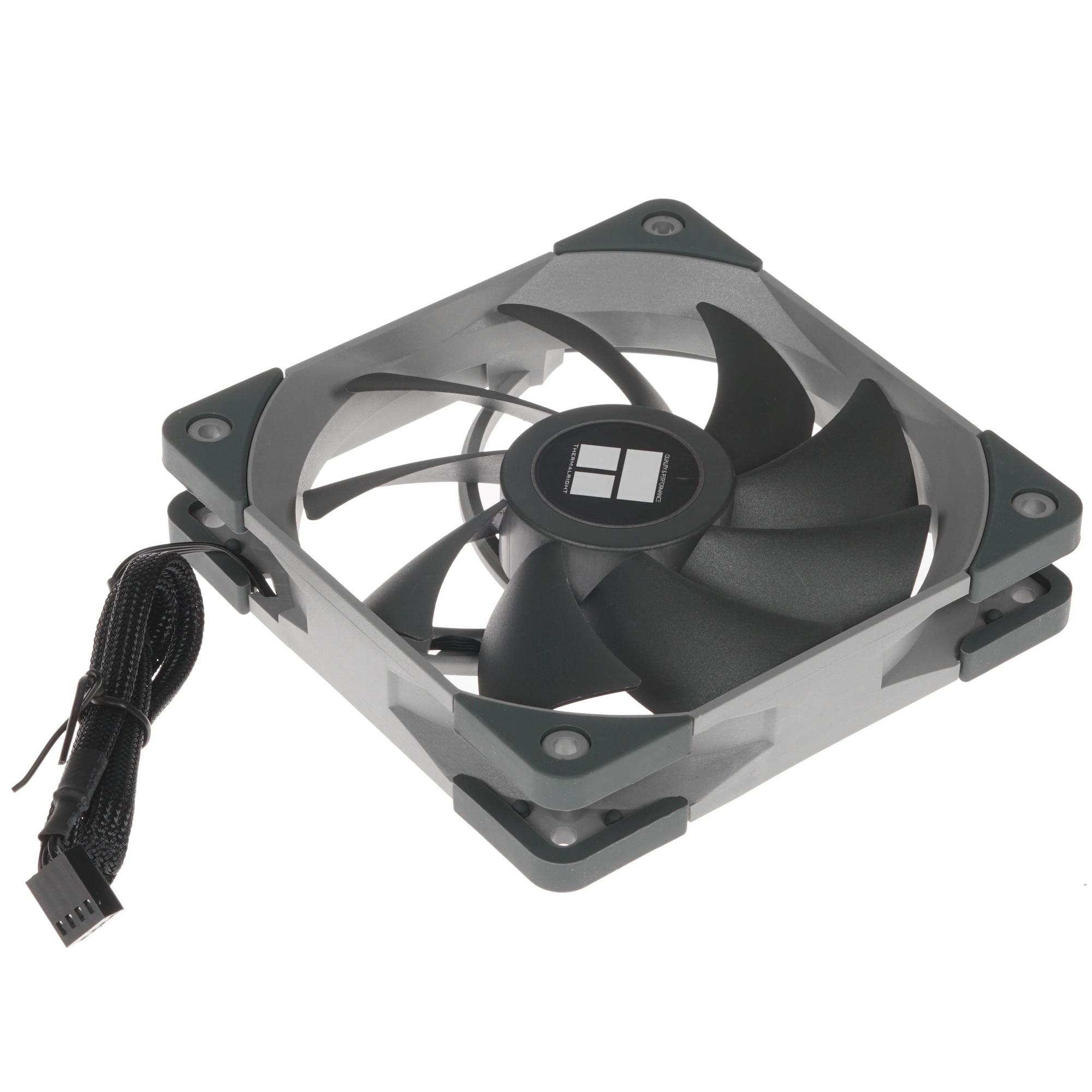 Вентилятор для корпуса Thermalright TL-C12 черный, 120 мм, 1500 об/мин, 25.6 дБ, 4 pin