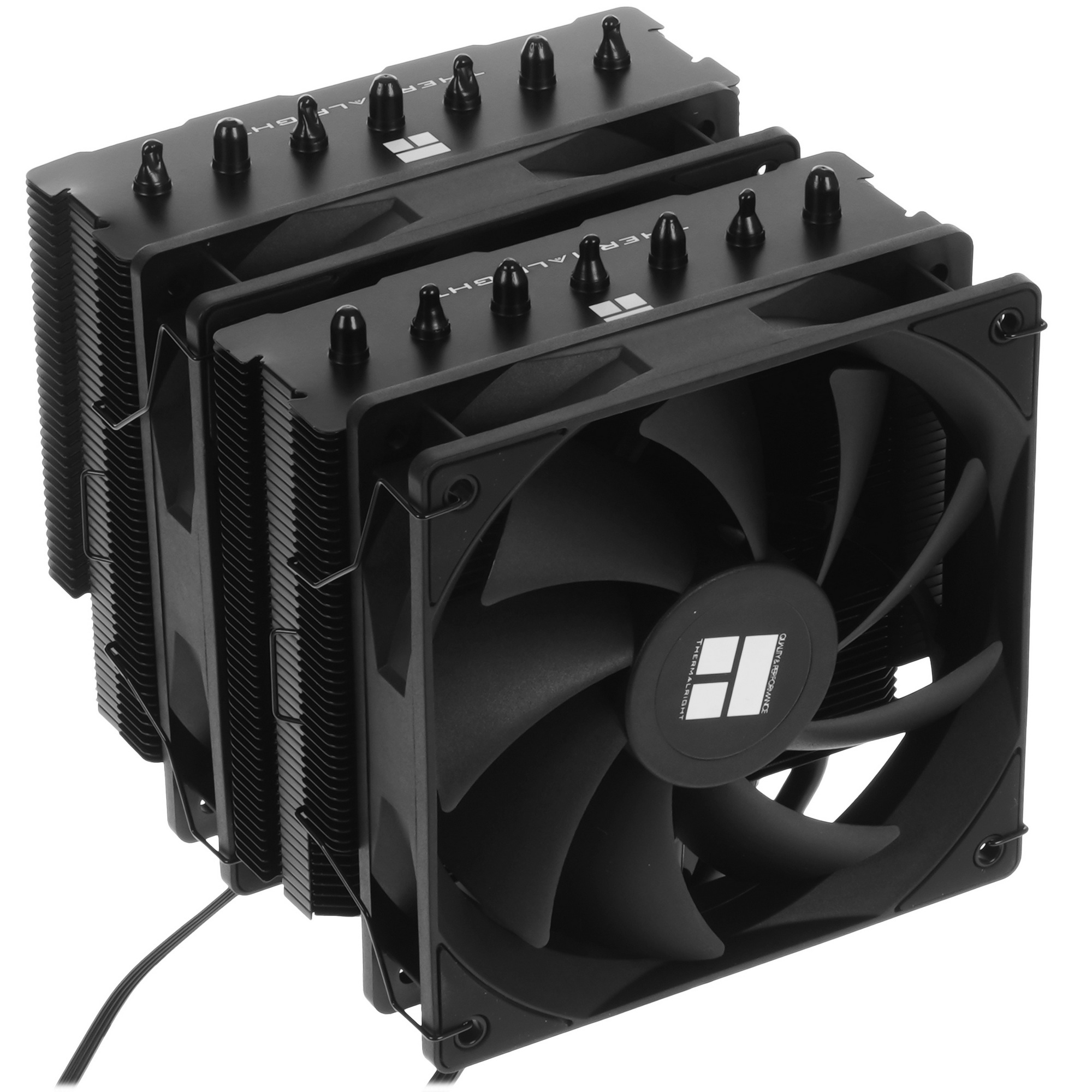Кулер для процессора Thermalright Phantom Spirit 120 SE черный (4-pin PWM, 154mm, Ni/Cu, 7x6mm, 2x12