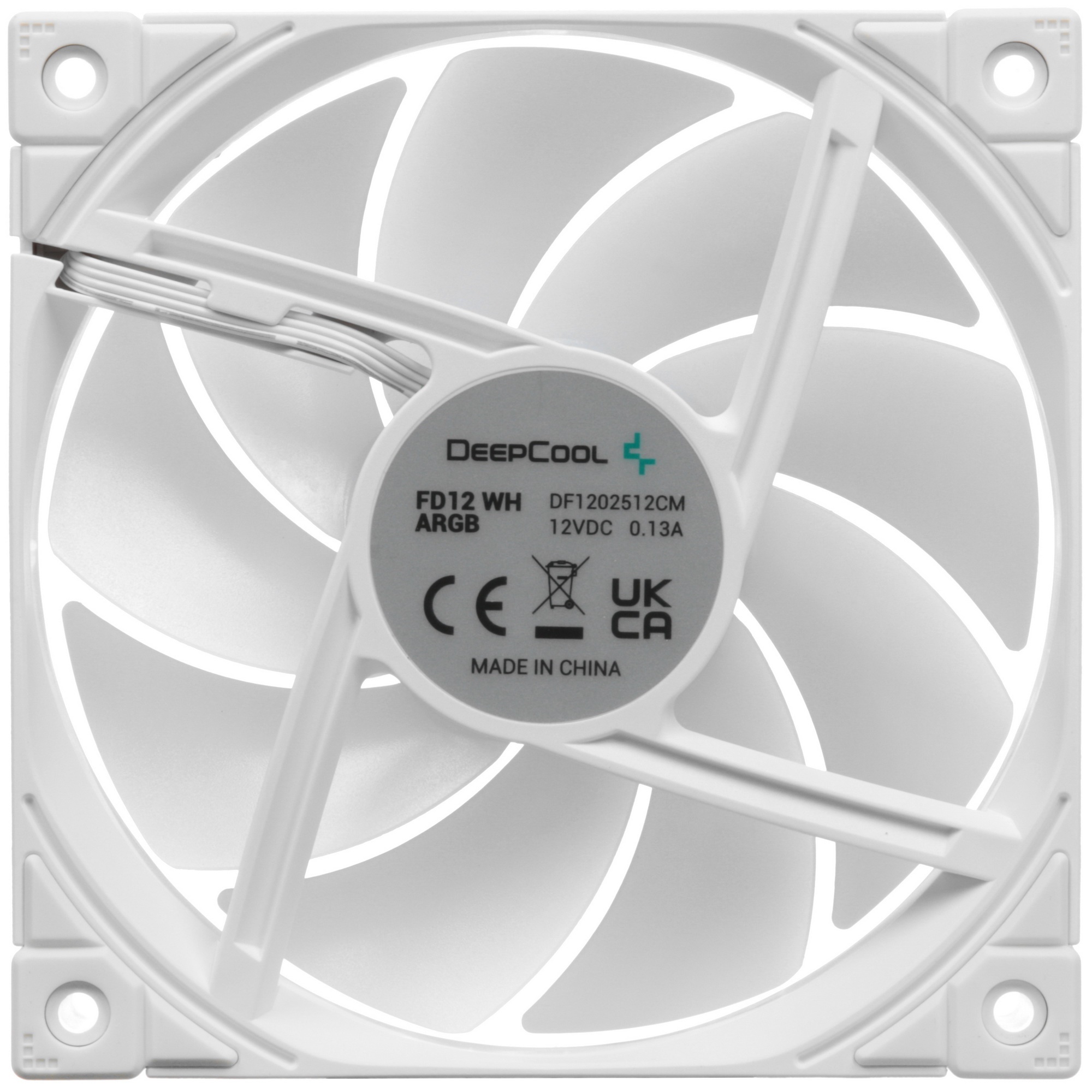 Комплект вентиляторов для корпуса DEEPCOOL FD12 (3 шт.) белый, 120 мм, 2050 об/мин, 27.6 дБ, 4 pin