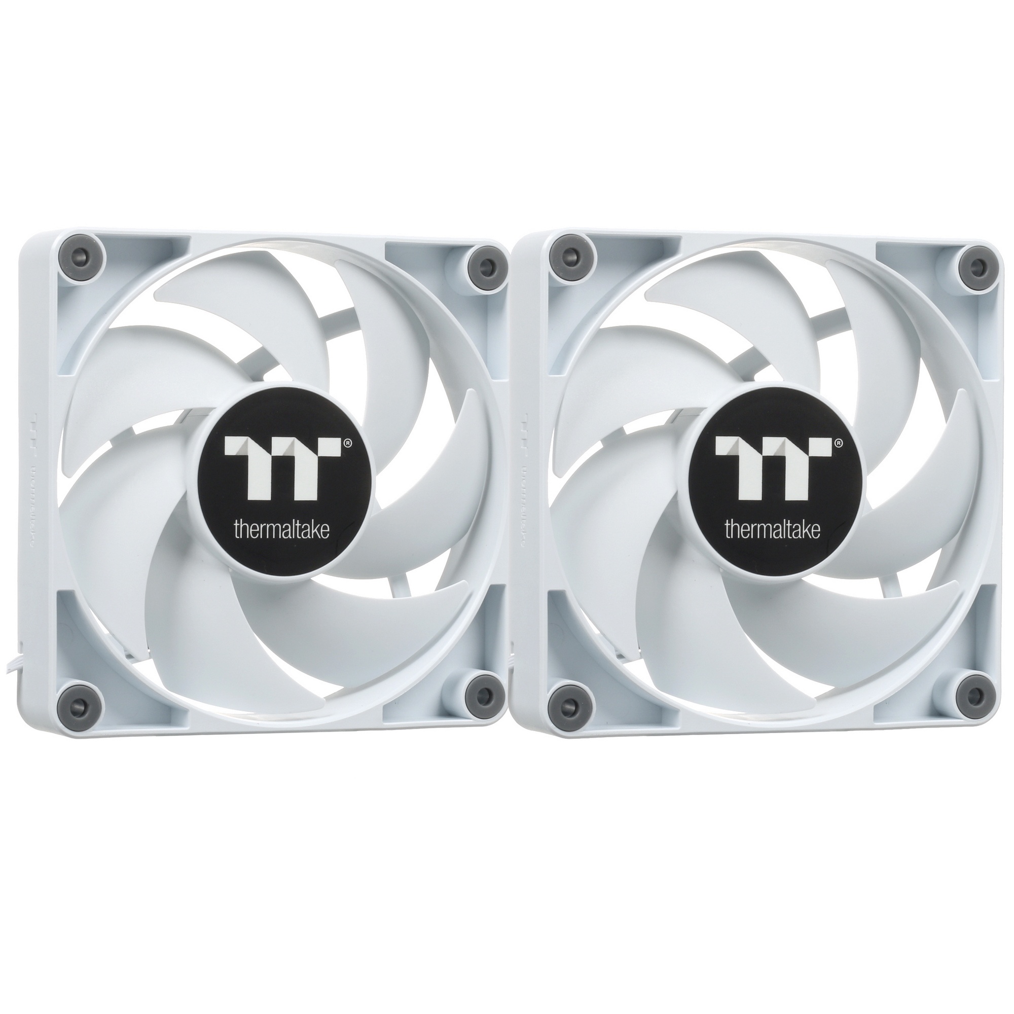 Комплект вентиляторов для корпуса Thermaltake CT120 (2 шт.) белый, 120 мм, 2000 об/мин, 25.8 дБ, 4 p
