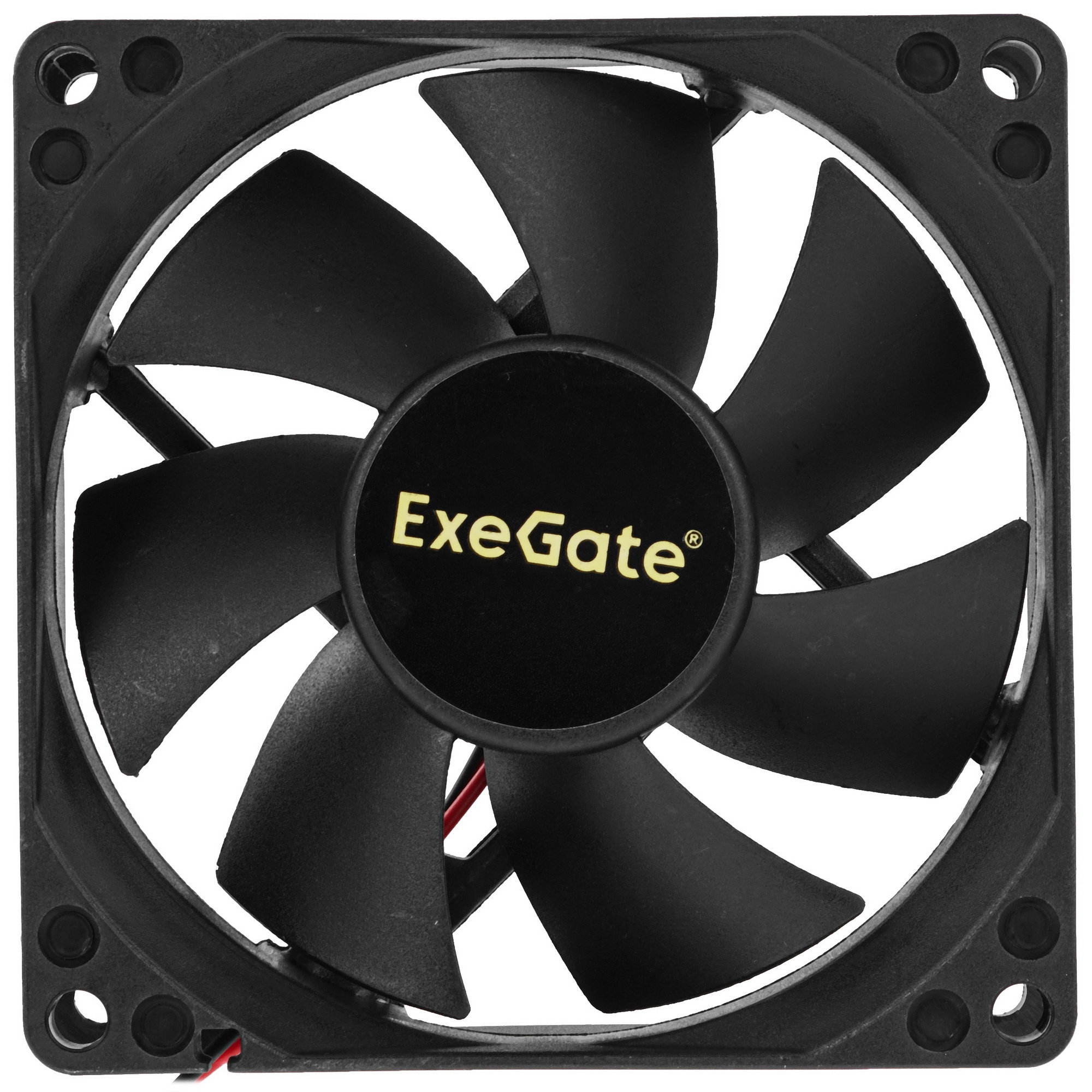 Вентилятор для корпуса ExeGate ExtraPower EP08025S2P черный, 80 мм, 2800 об/мин, 29 дБ, 2 pin