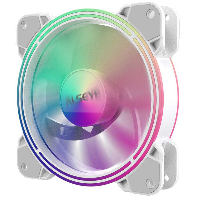 Вентилятор для корпуса Alseye Halo 4.0-W kit (3шт.) белый, 120 мм, 1300 об/мин, 24.8 дБ, 4 pin