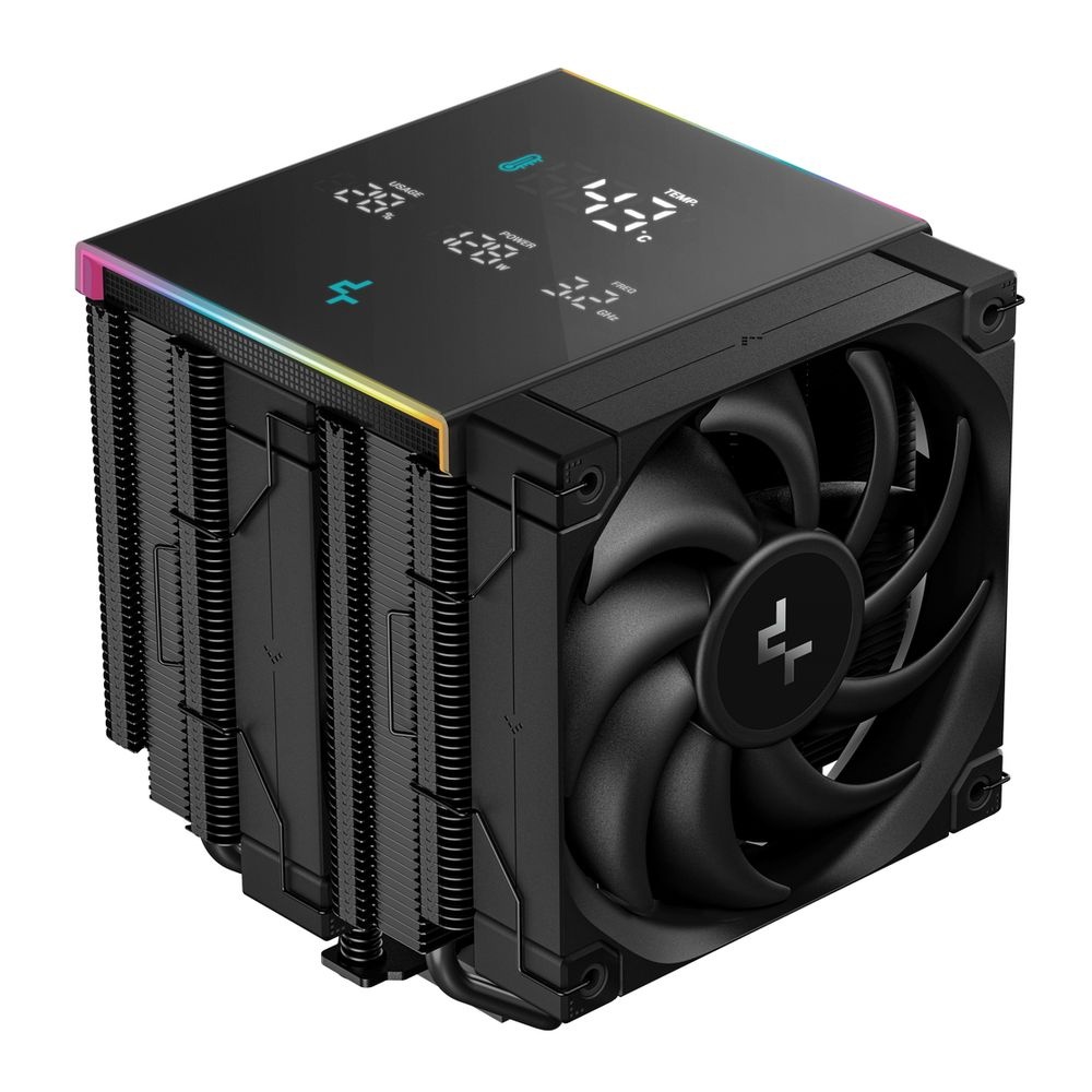 Кулер для процессора DEEPCOOL AK620 DIGITAL PRO черный, 120 мм, алюминий/медь, 1750 об/мин, 25 дБ, 4