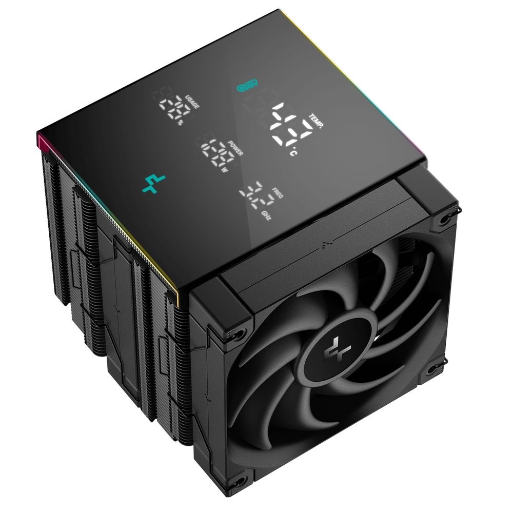 Кулер для процессора DEEPCOOL AK620 DIGITAL PRO черный, 120 мм, алюминий/медь, 1750 об/мин, 25 дБ, 4