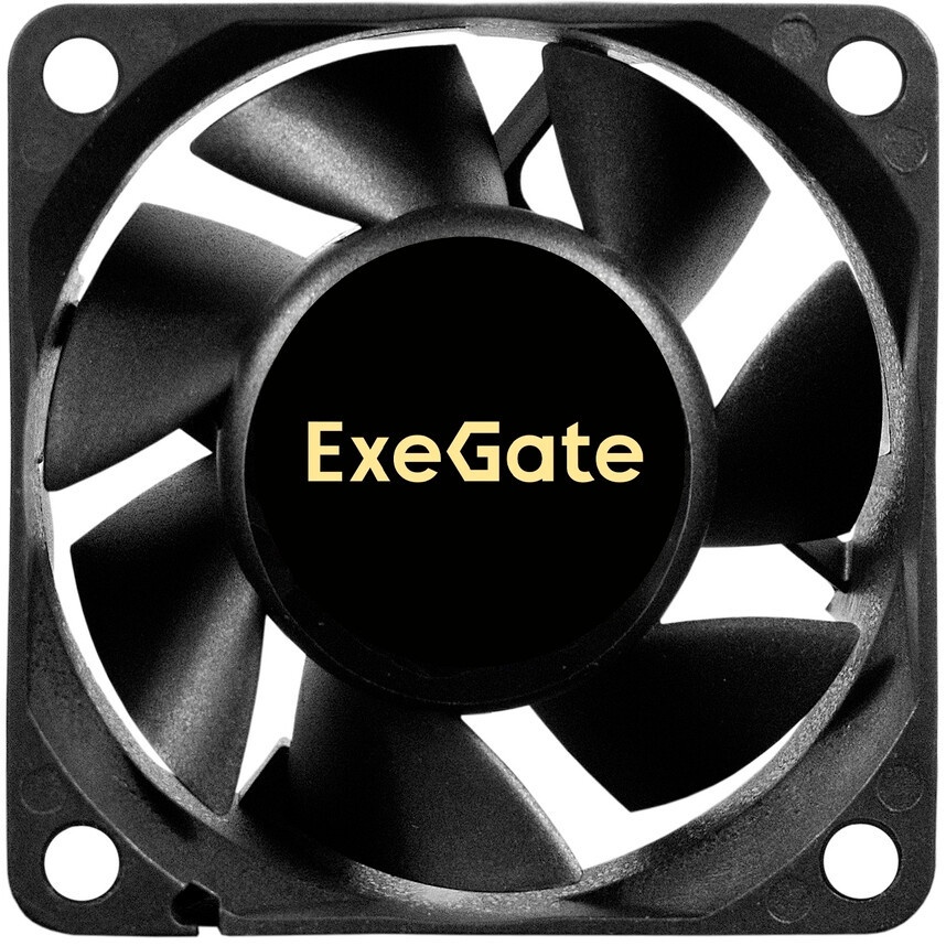 Вентилятор для корпуса ExeGate ExtraSilent ES06015B3P черный, 60 мм, 2500 об/мин, 17 дБ, 3 pin