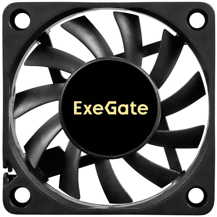 Вентилятор для корпуса ExeGate ExtraSilent ES06015B3P черный, 60 мм, 2500 об/мин, 17 дБ, 3 pin