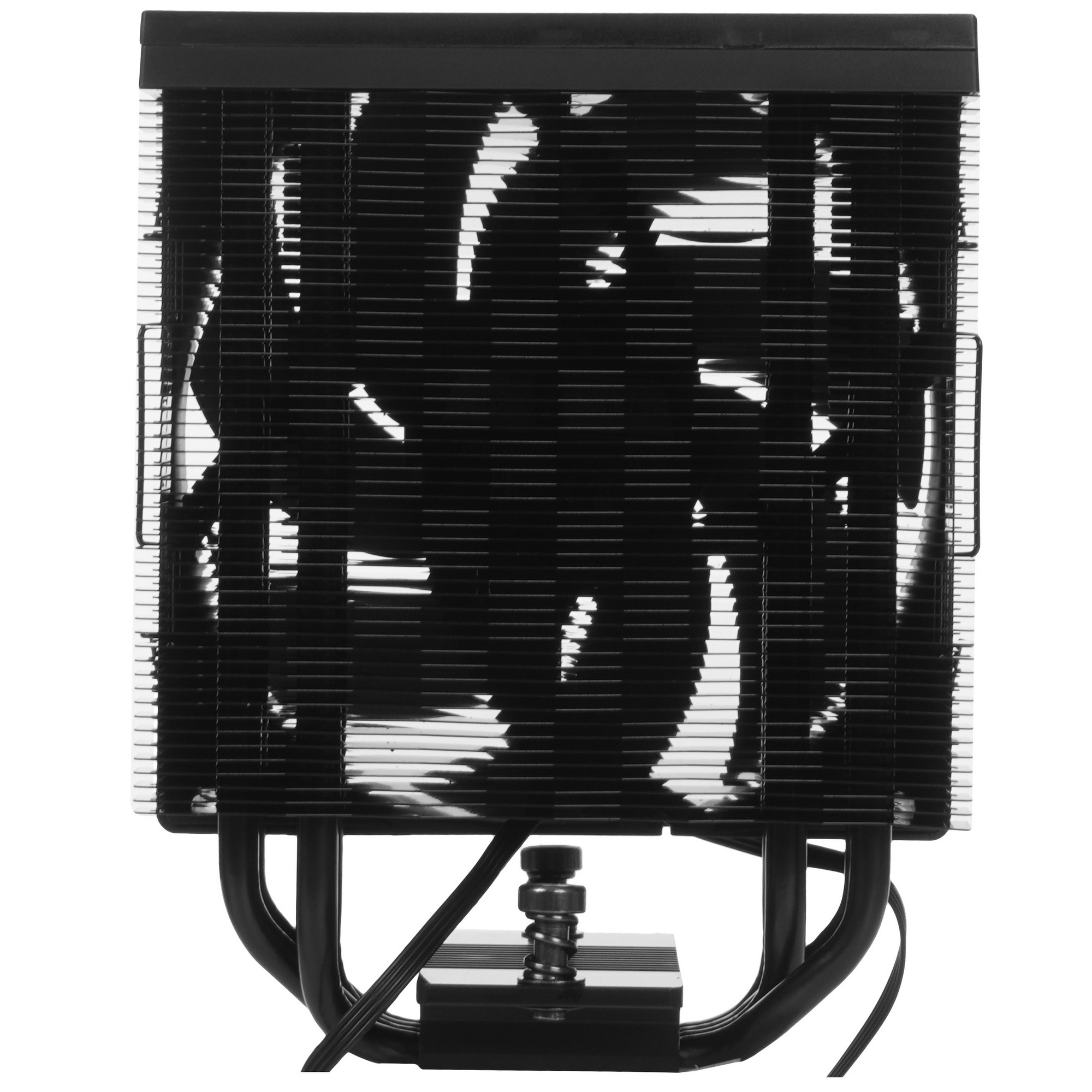 Кулер для процессора PCCooler RT400 Digital BK (230W, 4-pin PWM, LED temp., 152mm, Al/Cu, 4x6mm, 1x1