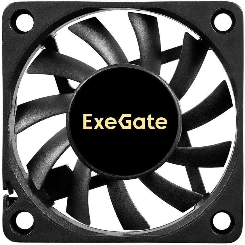 Вентилятор для корпуса ExeGate ExtraSilent ES06010B3P черный, 60 мм, 2000 об/мин, 16 дБ, 3 pin