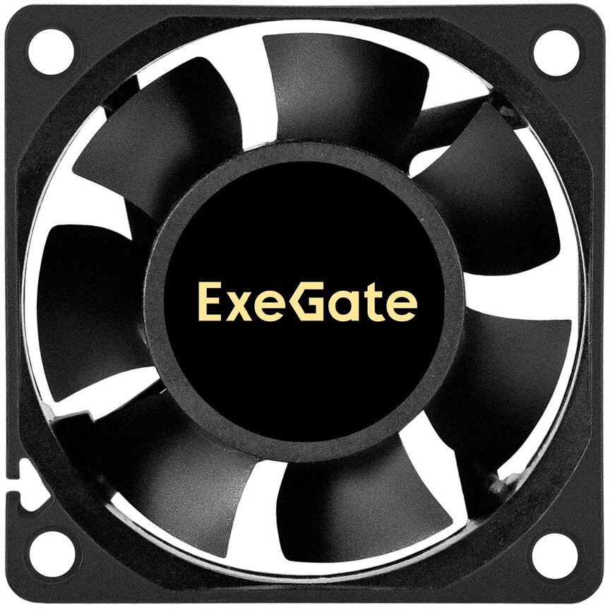 Вентилятор для корпуса ExeGate ExtraSilent ES06010B3P черный, 60 мм, 2000 об/мин, 16 дБ, 3 pin