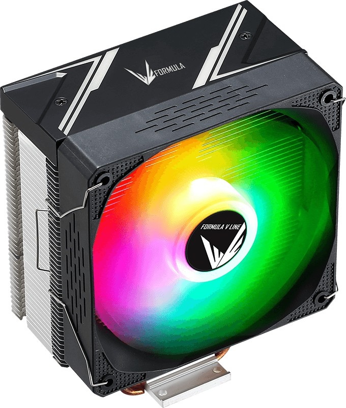 Кулер Aerocool / Formula Ice Burg Plus ARPW 4P ARGB черный 120мм алюминий+медь 34db 4-pin 200W 158мм