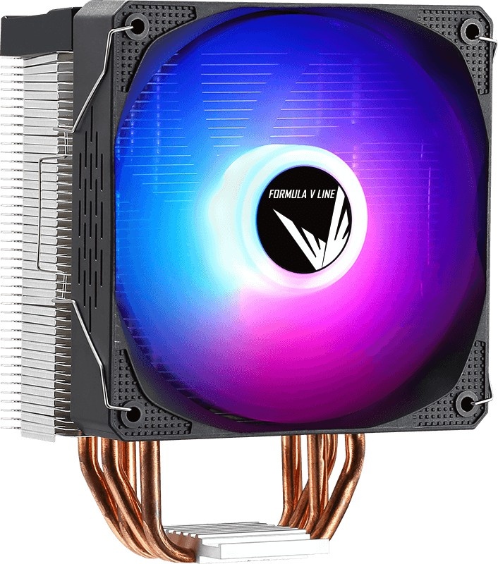 Кулер Aerocool / Formula Ice Burg Plus ARPW 4P ARGB черный 120мм алюминий+медь 34db 4-pin 200W 158мм