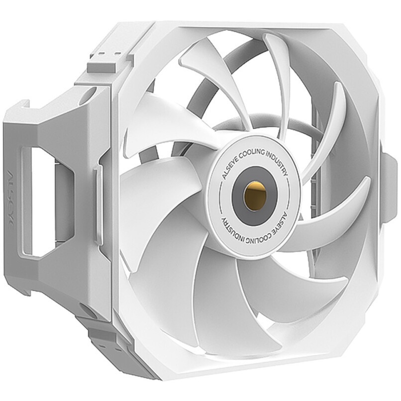 Кулер для процессора Alseye M120D-W-Plus белый, 120 мм, алюминий/медь, 1900 об/мин, 41.2 дБ, 4 pin,