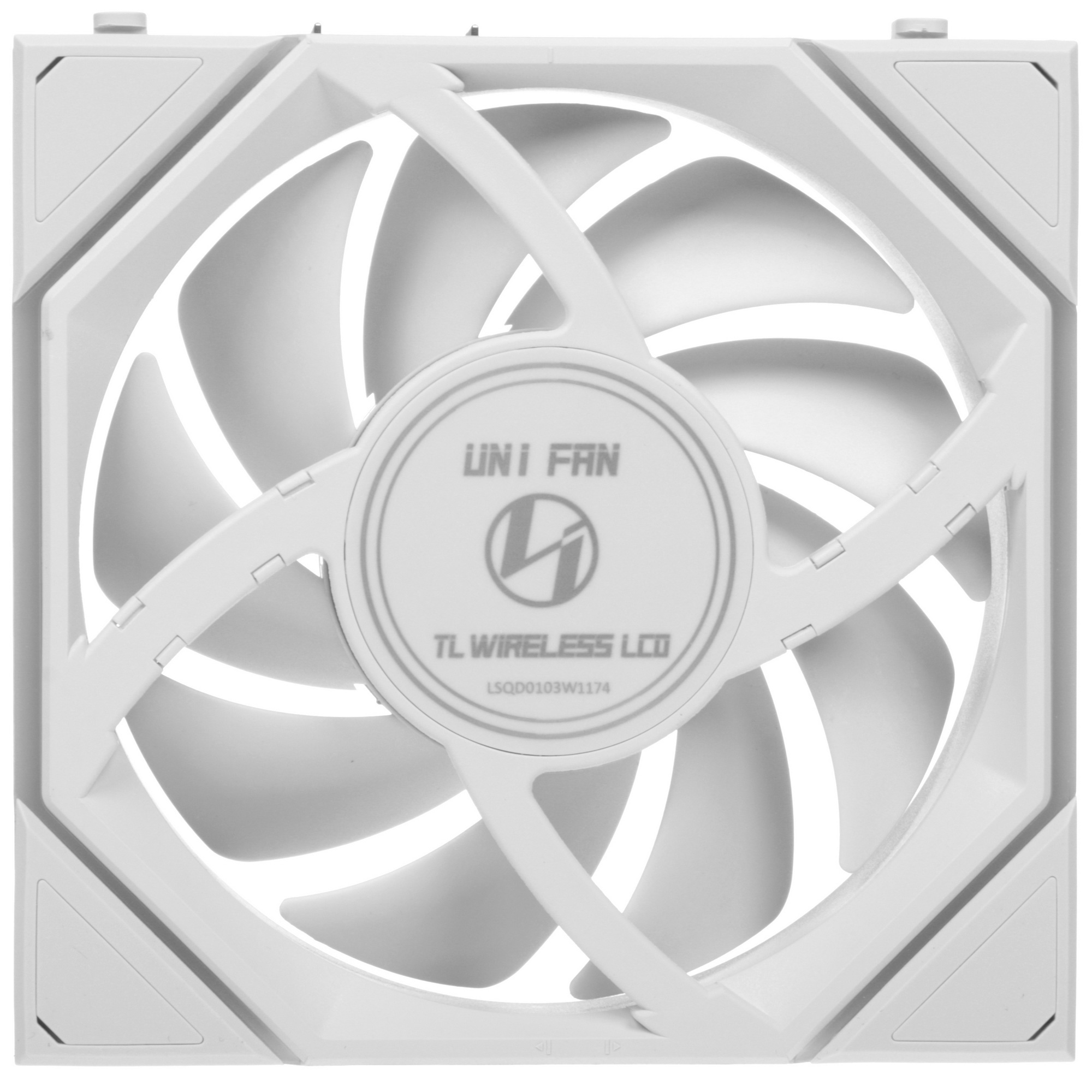 Вентилятор для корпуса Lian-Li Uni Fan TL Wireless LCD 120 LCD Reverse ARGB 120х124.5x28 белый 4-pin