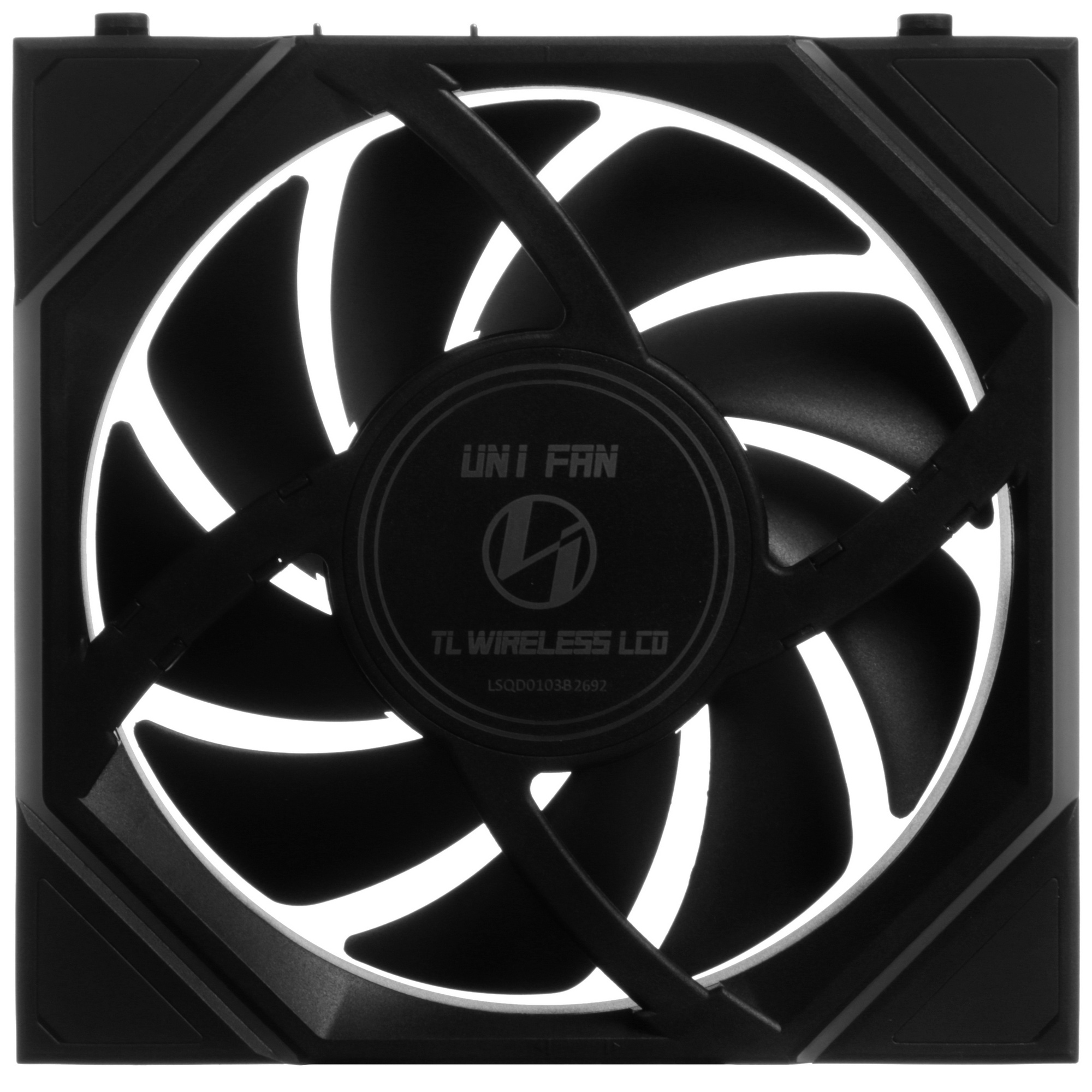 Вентилятор для корпуса Lian-Li Uni Fan TL Wireless LCD 120 LCD Reverse ARGB 120х124.5x28 черный 4-pi