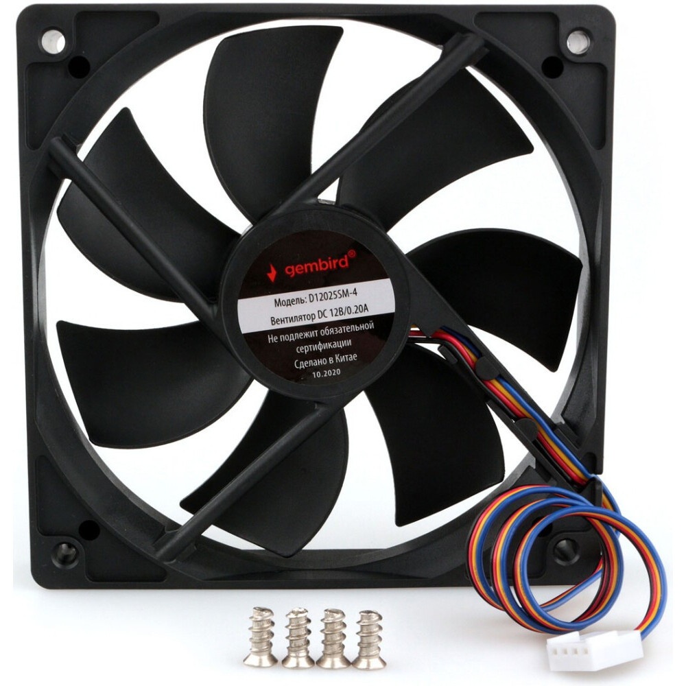 Вентилятор для корпуса Aerocool / Formula Force 12 PWM черный, 120 мм, 1500 об/мин, 27.5 дБ, 4 pin