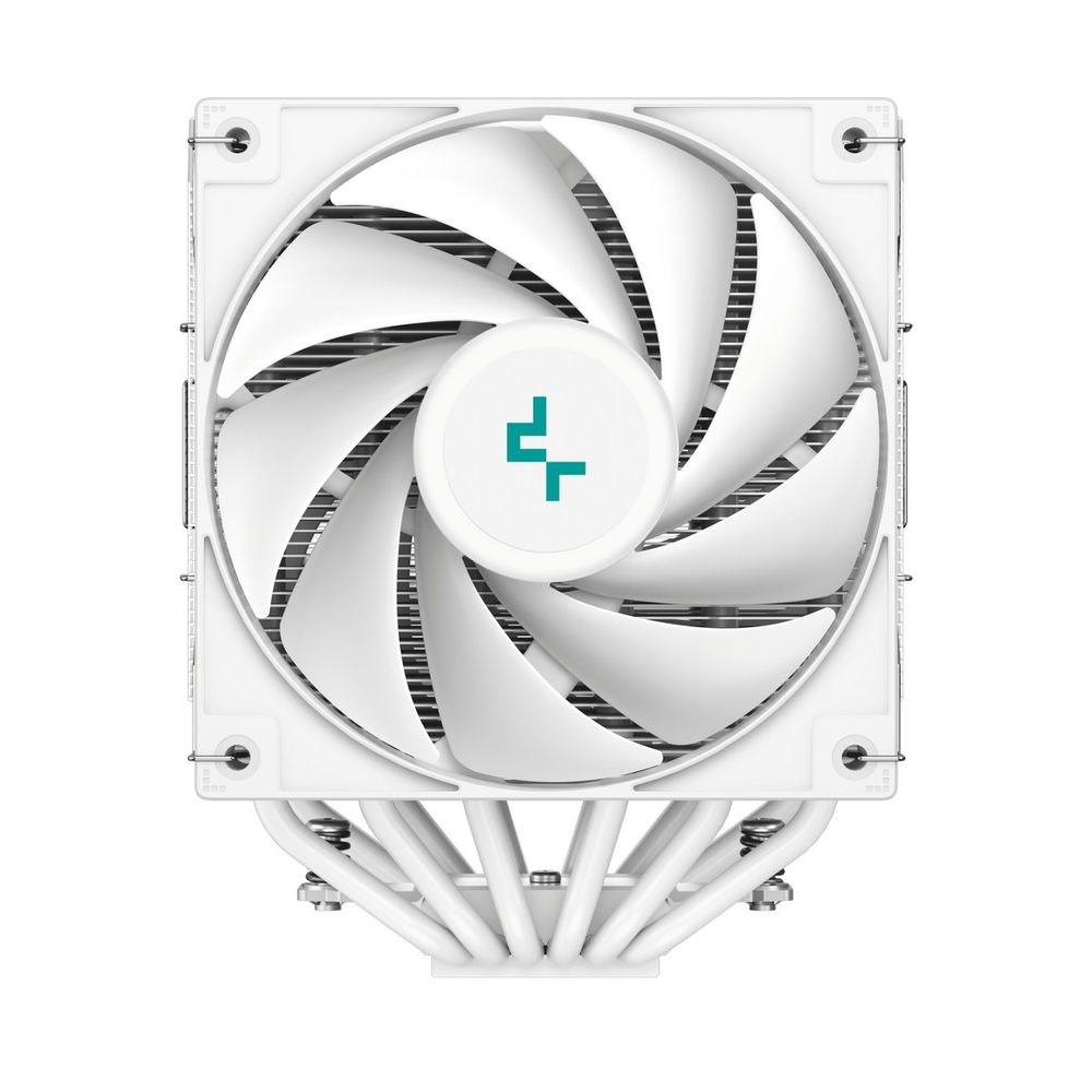 Кулер для процессора DEEPCOOL AG620 DIGITAL WH ARGB белый, 120 мм, алюминий/медь, 1950 об/мин, 29.4