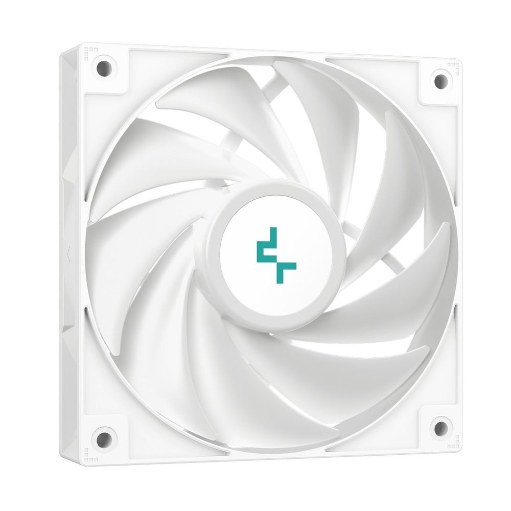 Кулер для процессора DEEPCOOL AG620 DIGITAL WH ARGB белый, 120 мм, алюминий/медь, 1950 об/мин, 29.4