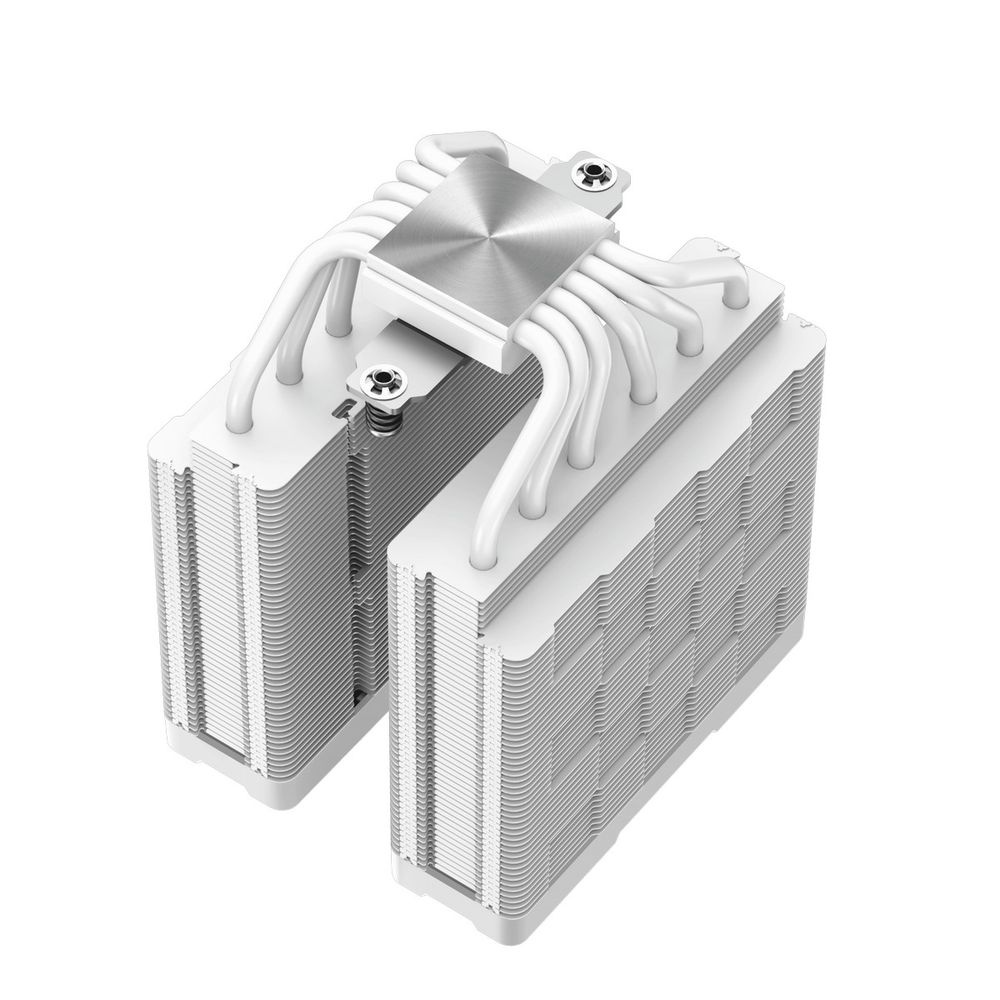 Кулер для процессора DEEPCOOL AG620 DIGITAL WH ARGB белый, 120 мм, алюминий/медь, 1950 об/мин, 29.4