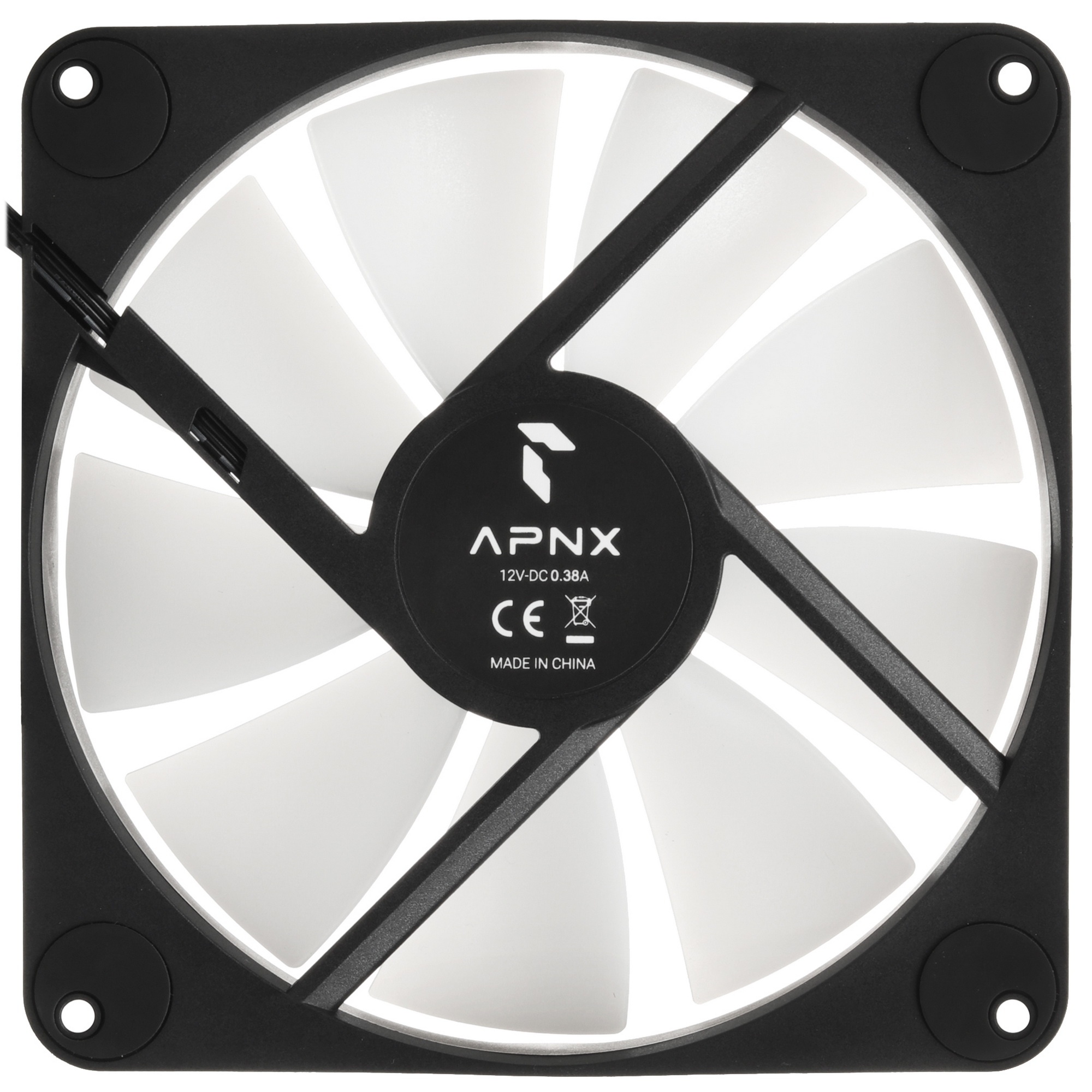 Вентилятор для корпуса Aerocool / Formula APNX FP1-140 PWM ARGB черный, 140 мм, 1300 об/мин, 32 дБ,