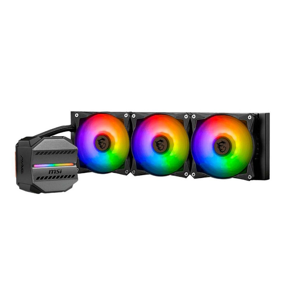 Жидкостная система охлаждения MSI MAG CORELIQUID M360 3x ARGB черный 120мм алюминий+медь 2000rpm 34.