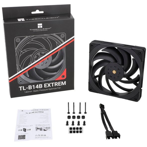 Вентилятор для корпуса Thermalright TL-B14W EXTREM белый, 140 мм, 2000 об/мин, 31.4 дБ, 4 pin