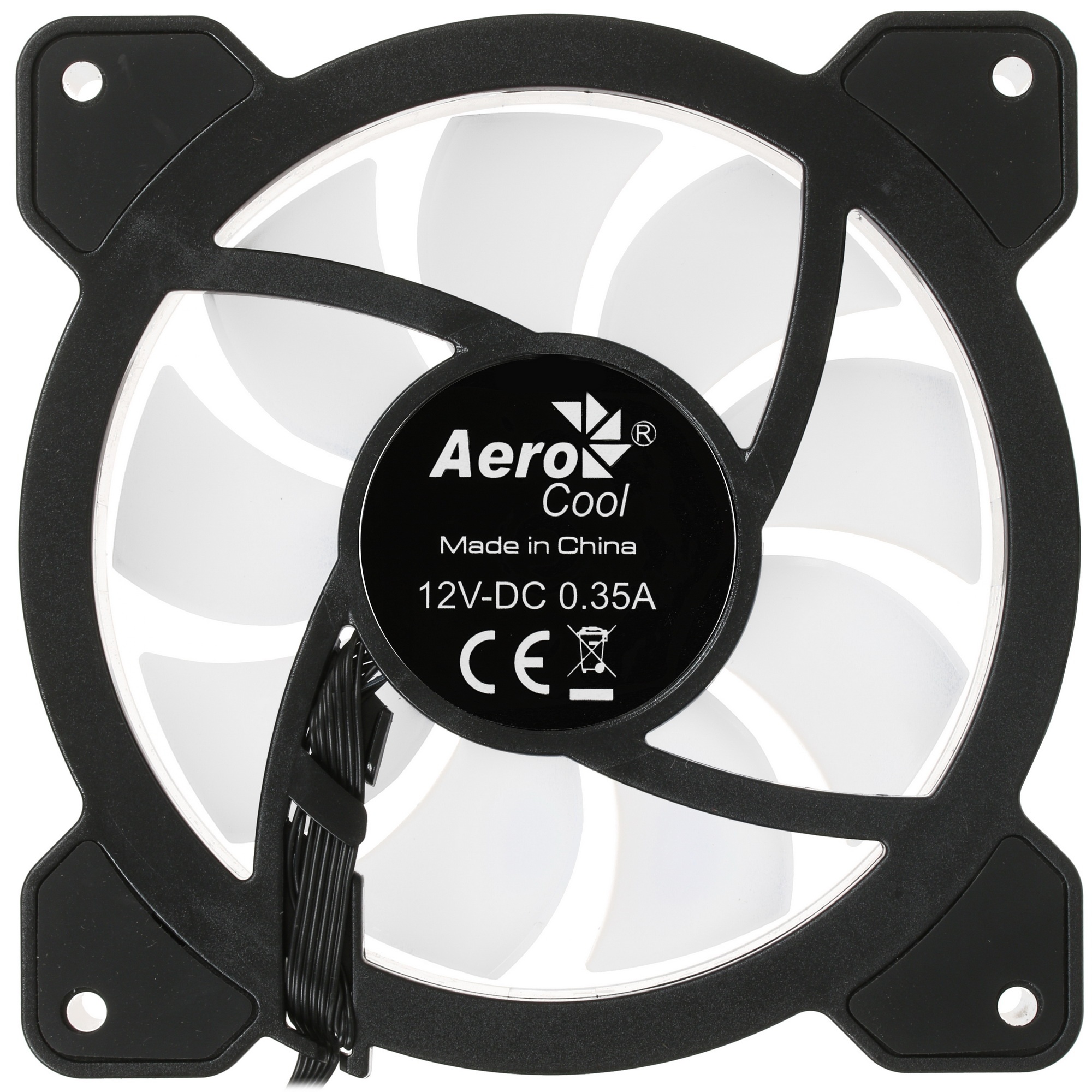 Вентилятор для корпуса Aerocool / Formula Mirage 12 ARGB черный, 120 мм, 1300 об/мин, 17.8 дБ, 6 pin