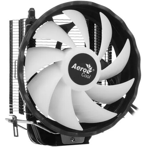 Кулер для процессора AeroCool / Formula Cylon 4F белый, 120 мм, алюминий/медь, 1800 об/мин, 26 дБ, 4