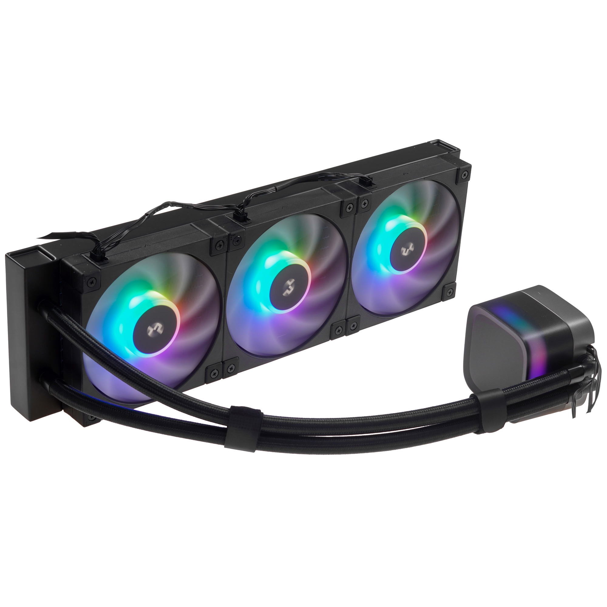 Система жидкостного охлаждения DEEPCOOL LP360 черный, 120 мм, алюминий, 2400 об/мин, 38.71 дБ, 3 pin