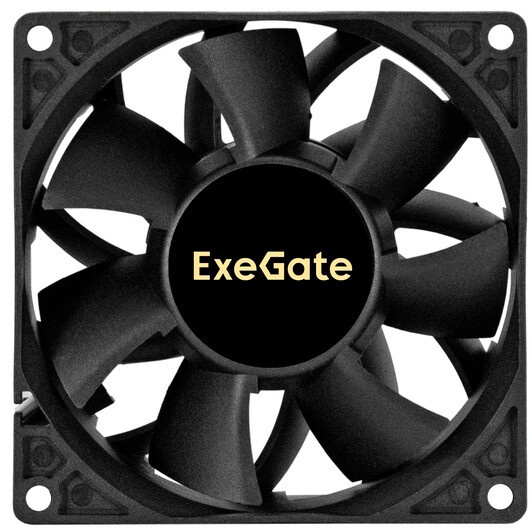 Вентилятор для корпуса ExeGate EX09225S2P черный, 92 мм, 2100 об/мин, 25 дБ, 2 pin
