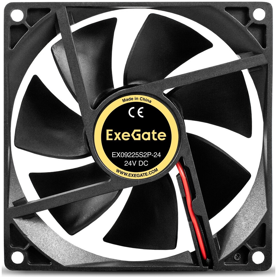 Вентилятор 12В DC ExeGate ExtraSilent ES09225S3P (92x92x25 мм, Sleeve bearing (подшипник скольжения)