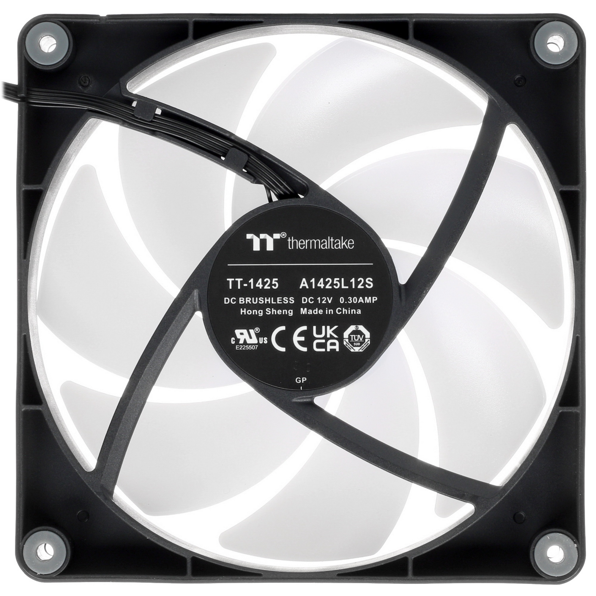 Вентилятор Thermaltake CT140 ARGB 140x140x25mm черный 4-pin 30.5dB Ret (CL-F150-PL14SW-A)
