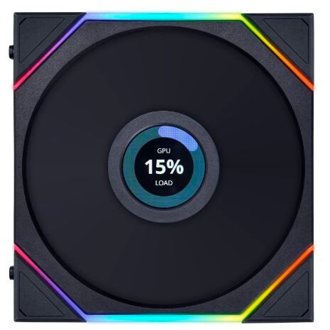 Вентилятор для корпуса Lian Li Uni Fan TL 120 LCD Reverse ARGB черный, 120 мм, 1900 об/мин, 31 дБ, 7