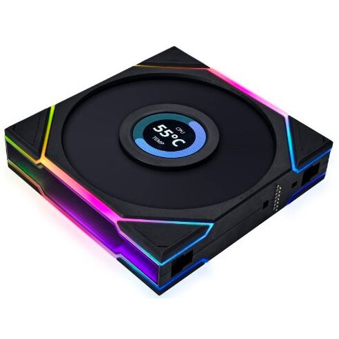 Вентилятор для корпуса Lian Li Uni Fan TL 120 LCD Reverse ARGB черный, 120 мм, 1900 об/мин, 31 дБ, 7