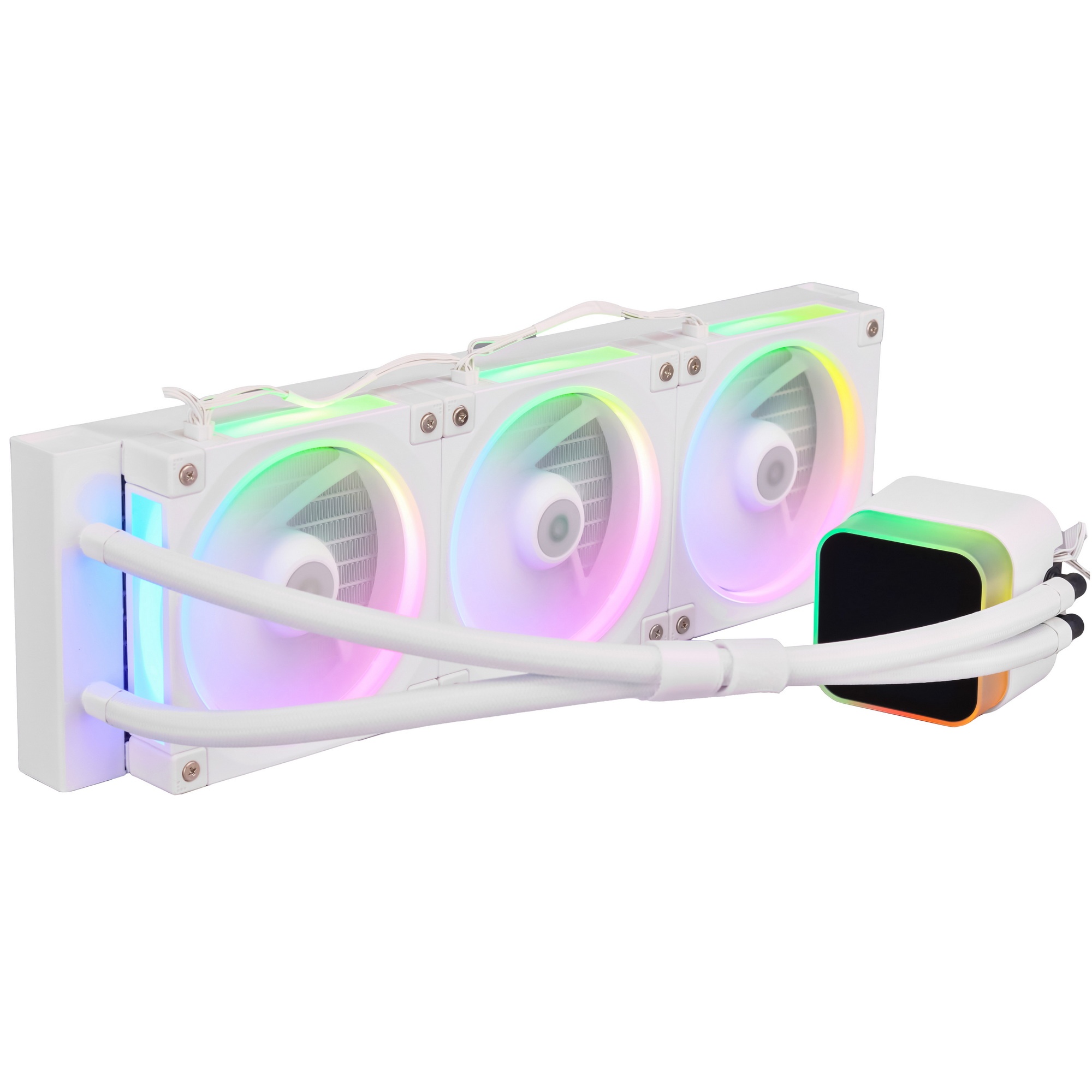 Система водяного охлаждения Deepcool LQ360 Wh ARGB белый 120мм алюминий+медь 2150rpm 32db 4-pin 350W