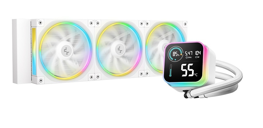 Система водяного охлаждения Deepcool LQ360 Wh ARGB белый 120мм алюминий+медь 2150rpm 32db 4-pin 350W