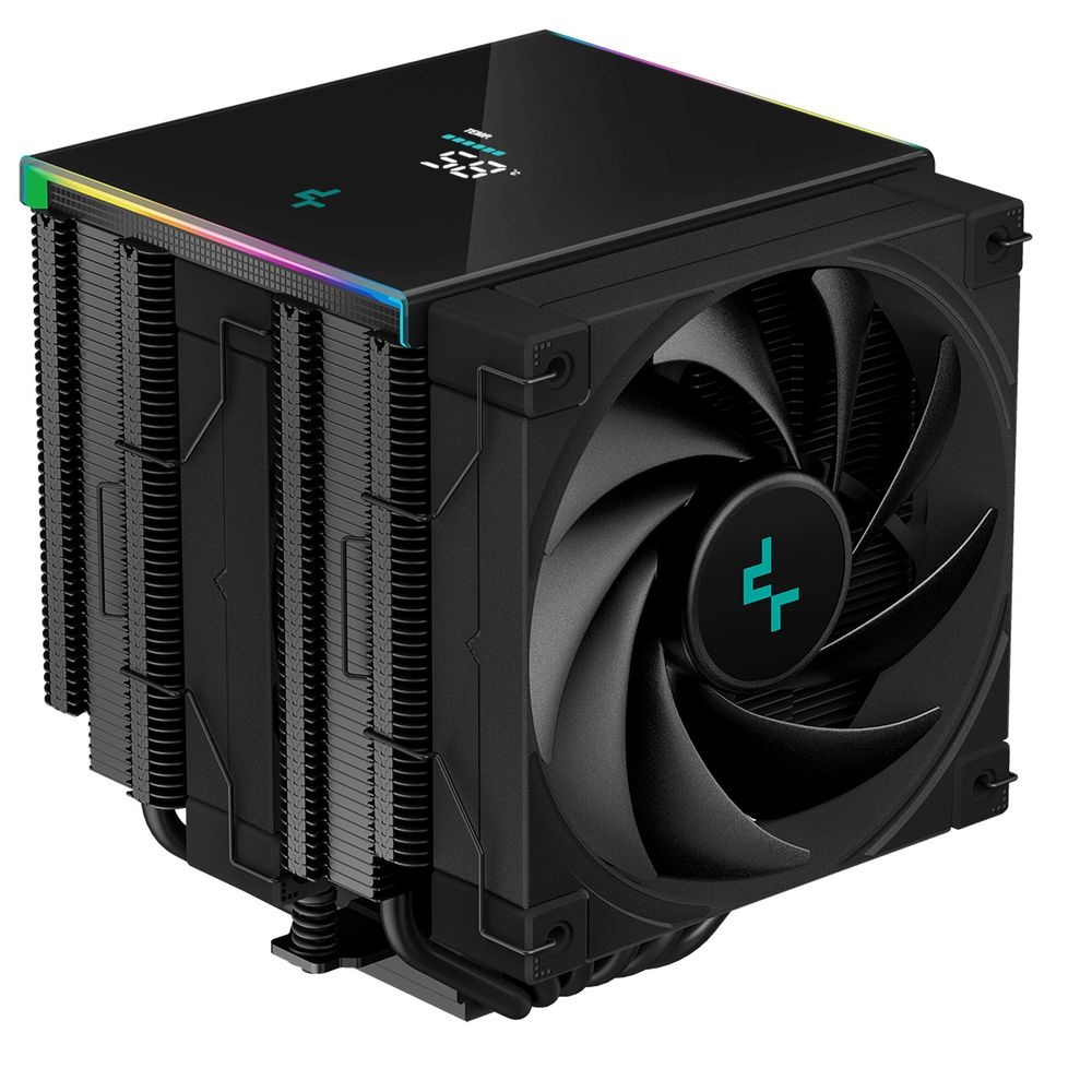 Кулер для процессора DEEPCOOL AK620 DIGITAL черный, 120 мм, алюминий/медь, 1850 об/мин, 28 дБ, 4 pin