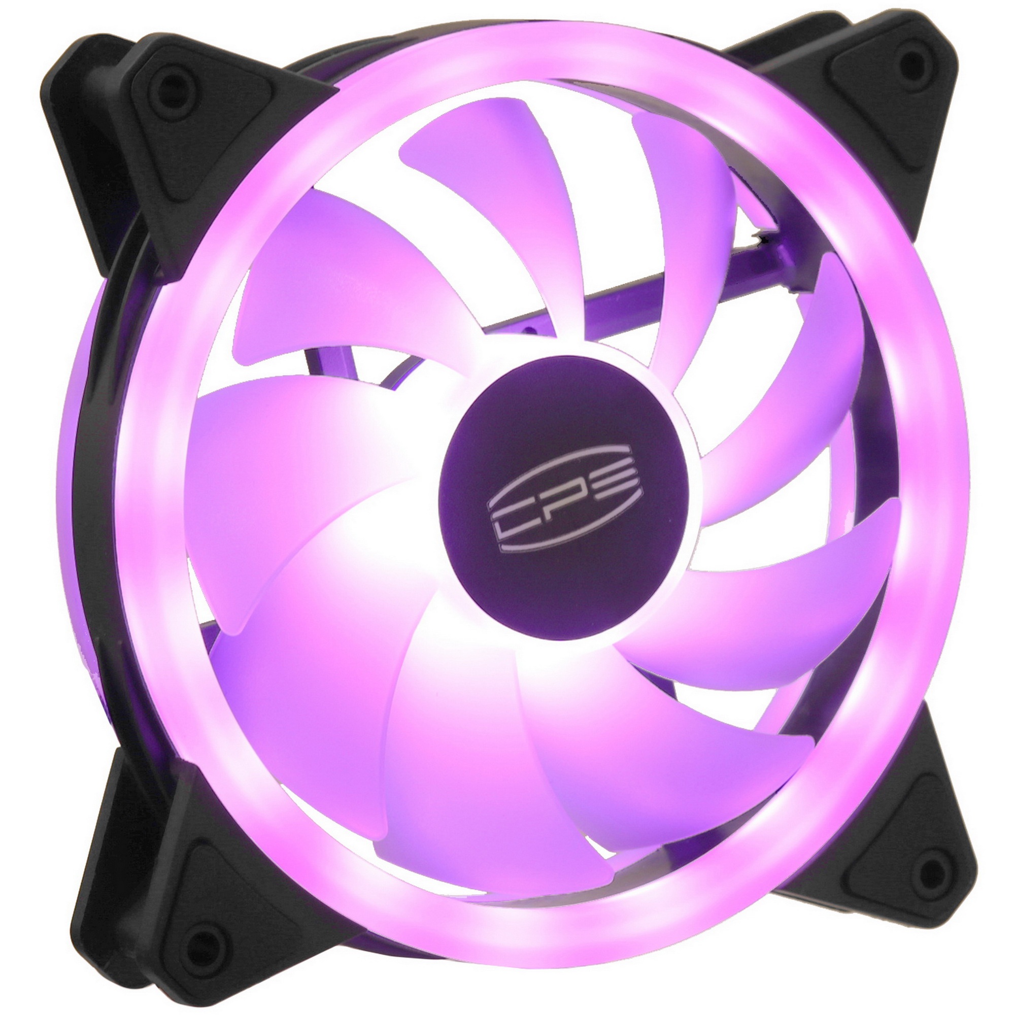 Вентилятор для корпуса PcCooler F3 T120 ARGB 120х120x25 черный 4-pin 21.6дБ (F3-T120BKAM1-GL) Ret